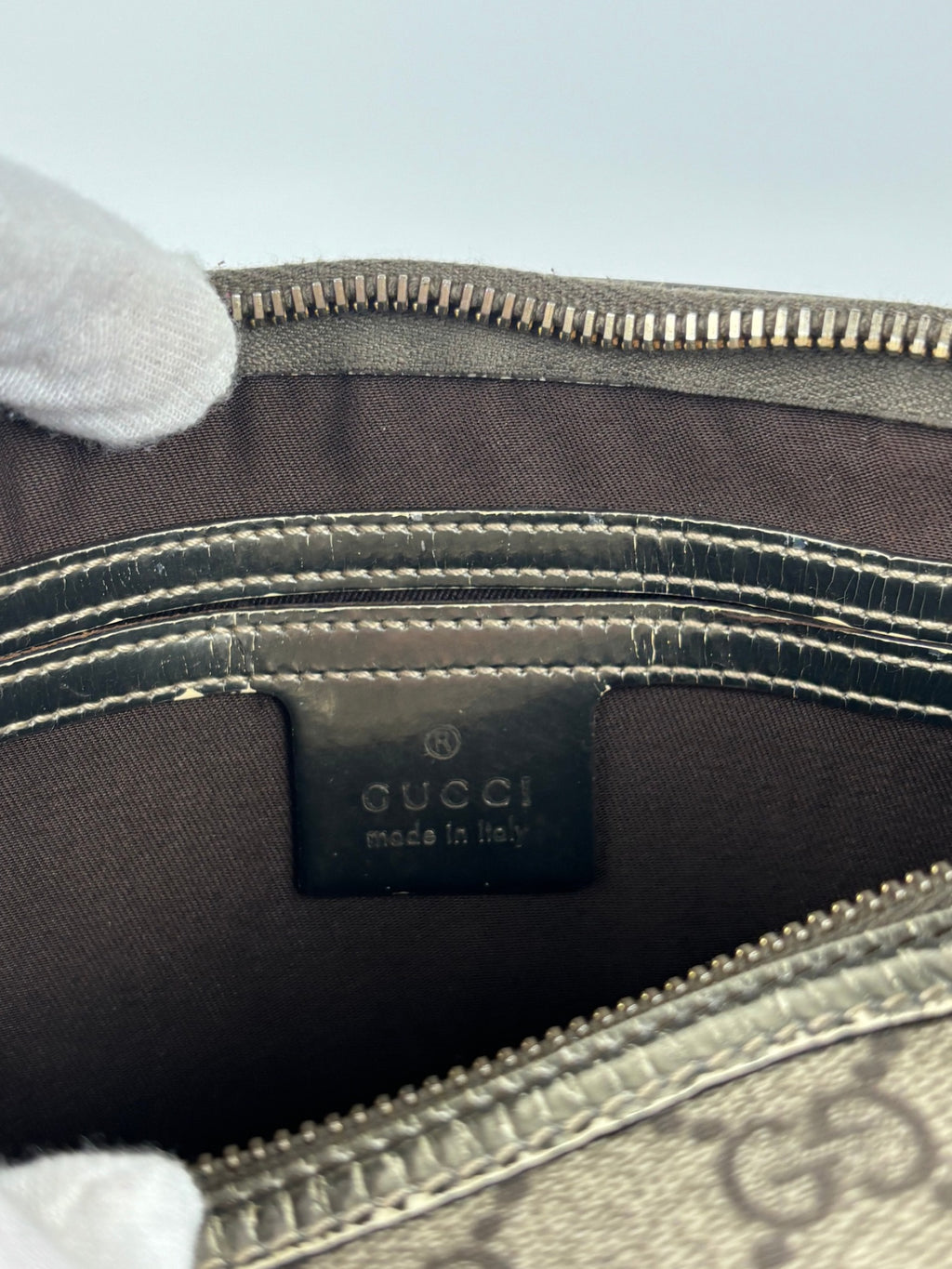 Sac mini Boston Gucci argenté