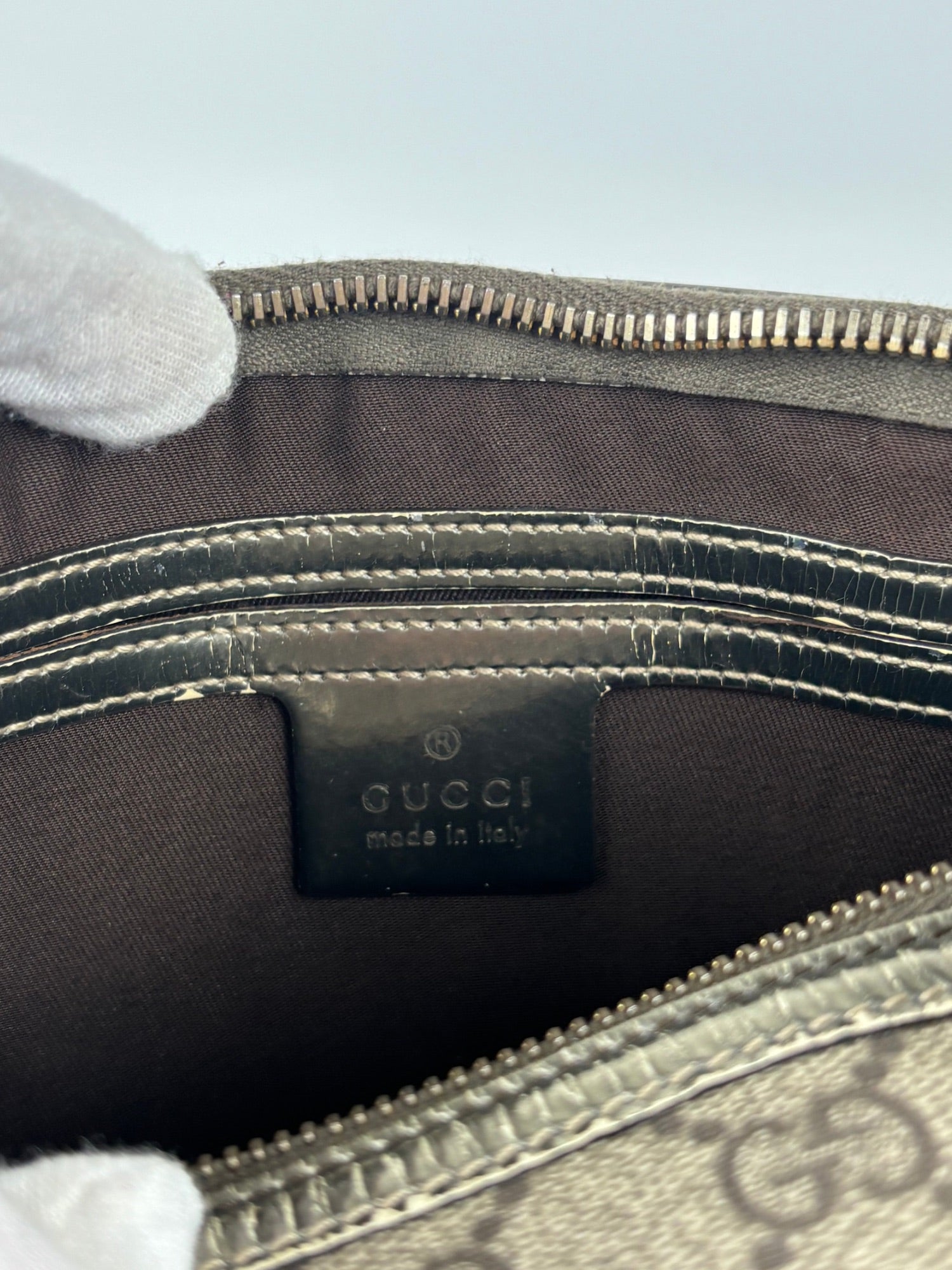 Sac mini Boston Gucci argenté
