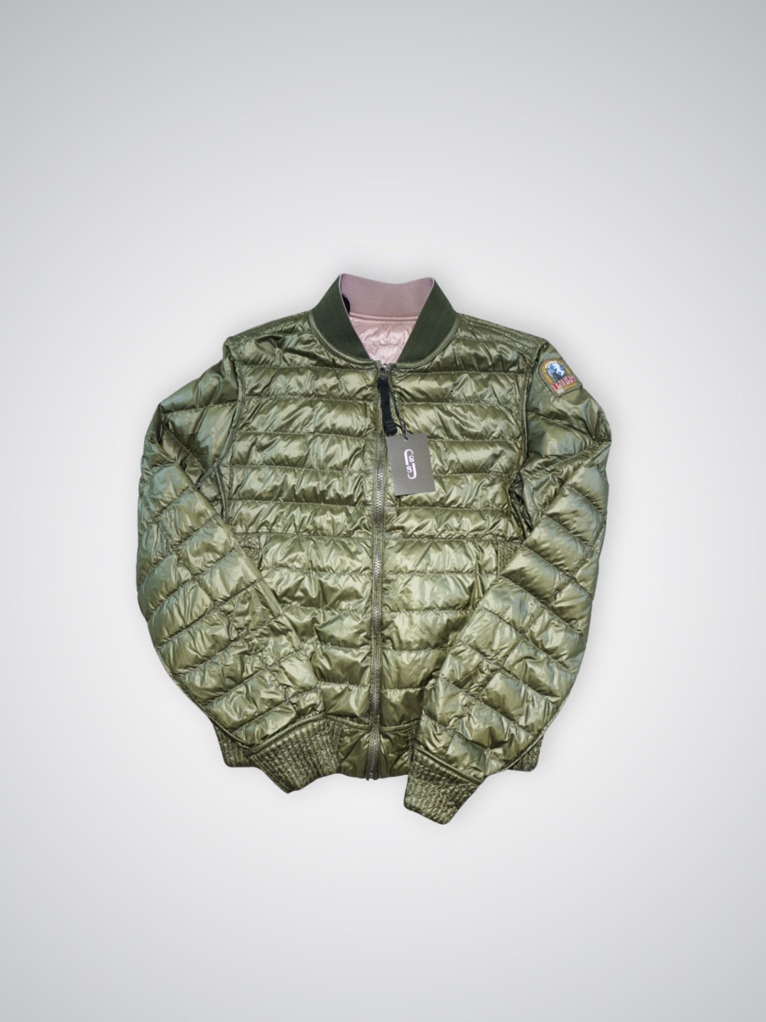 Doudoune réversible PJS verte/rose (M femme)