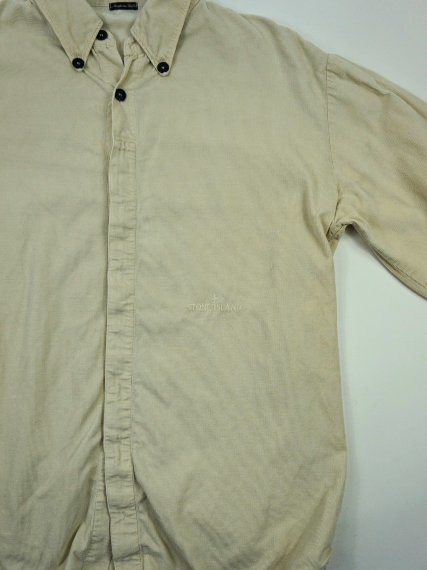 Chemise beige en velours - Stone Island