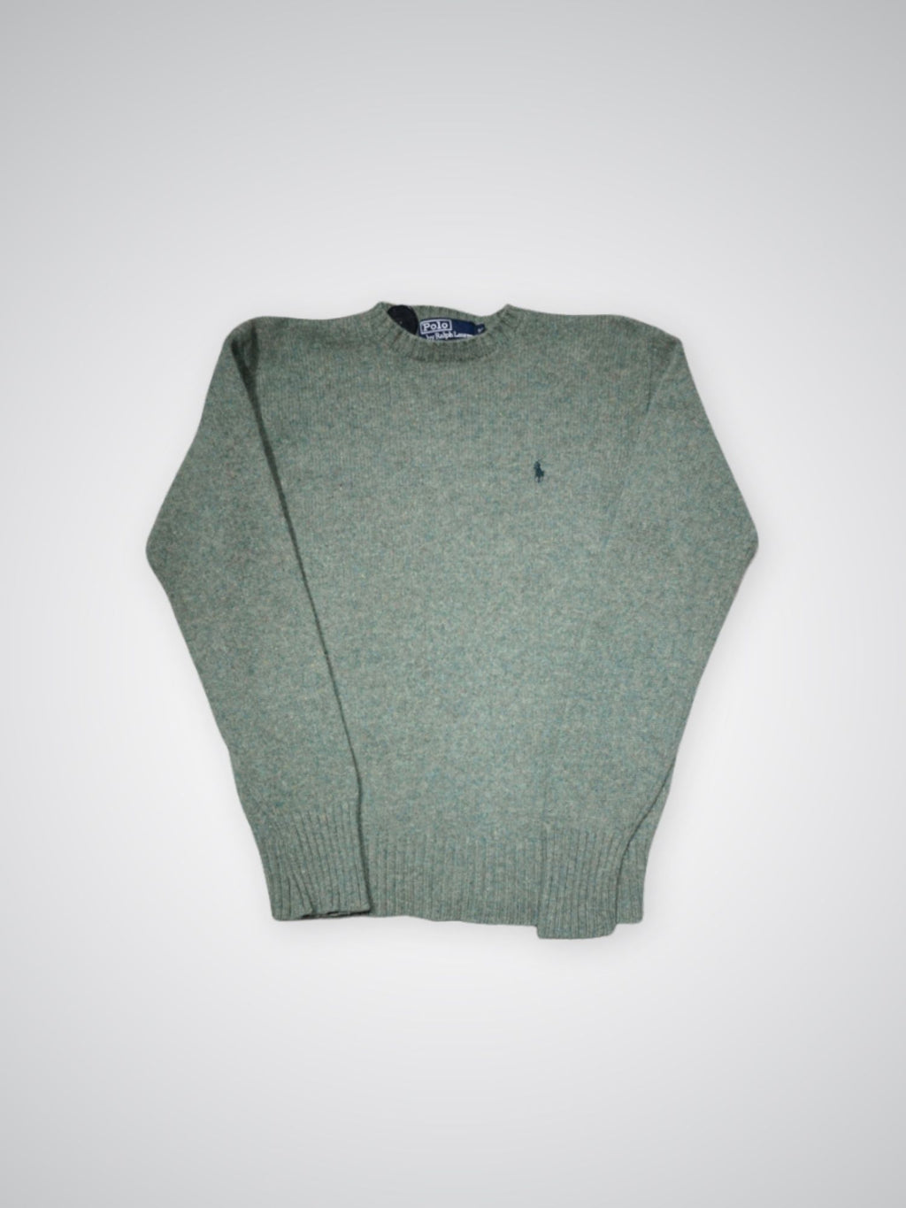 Pull en laine vert Ralph Lauren (S)