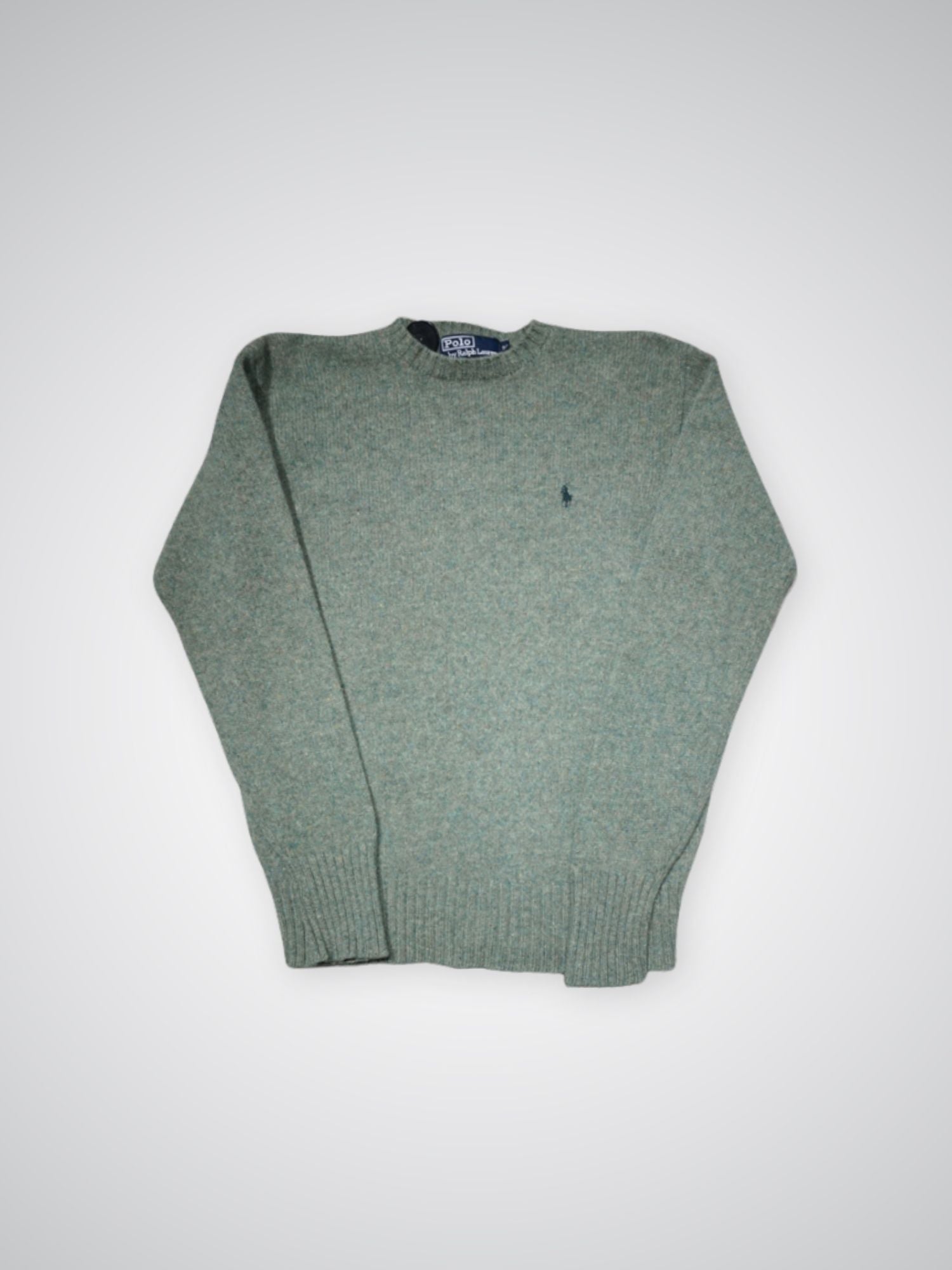 Pull en laine vert Ralph Lauren (S)