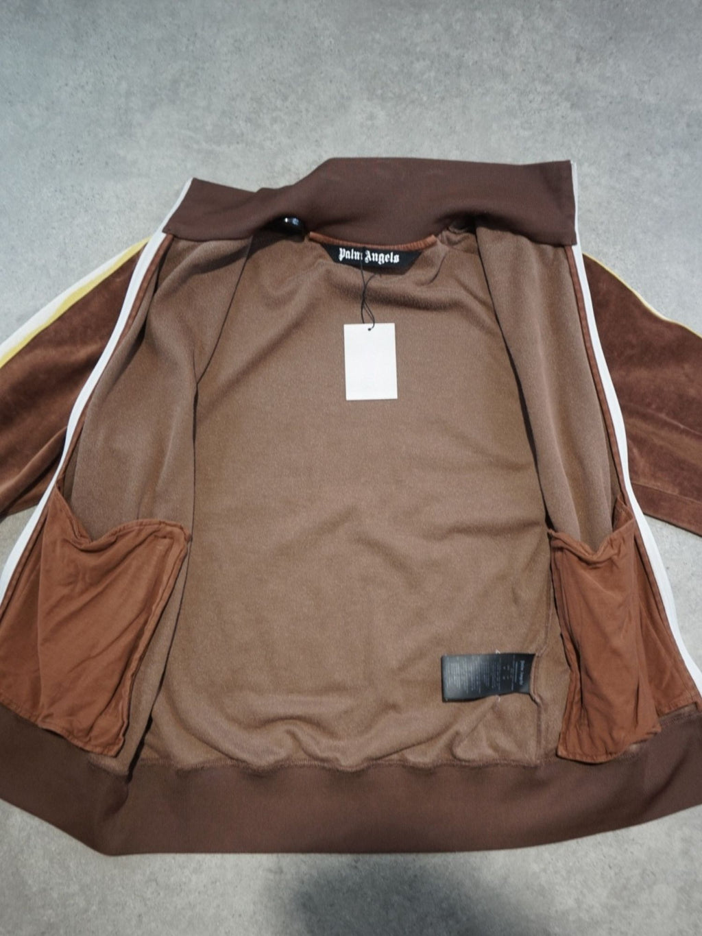 Gilet doux marron Palm Angels