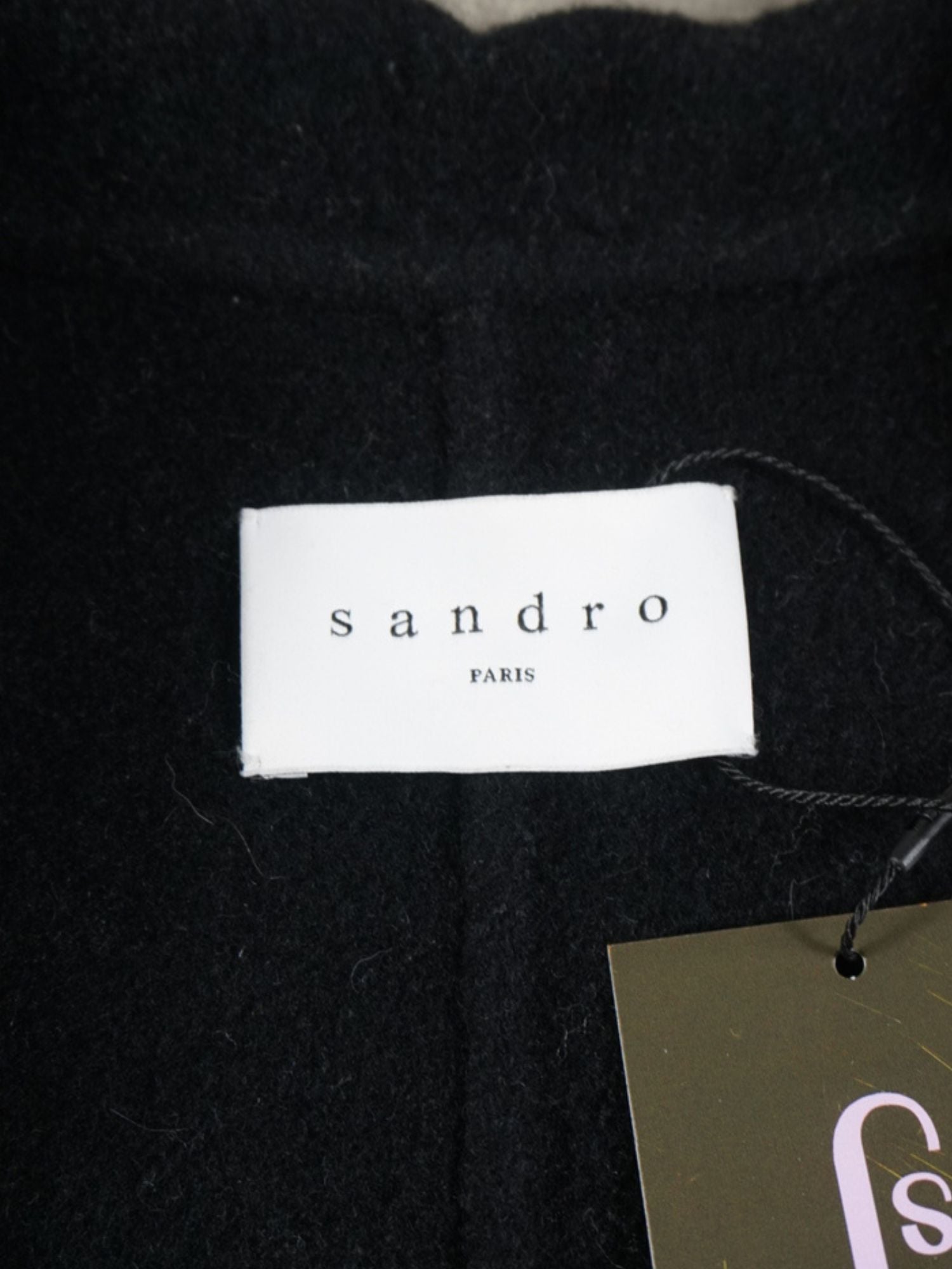 Manteau long pieds de poule Sandro (S femme)