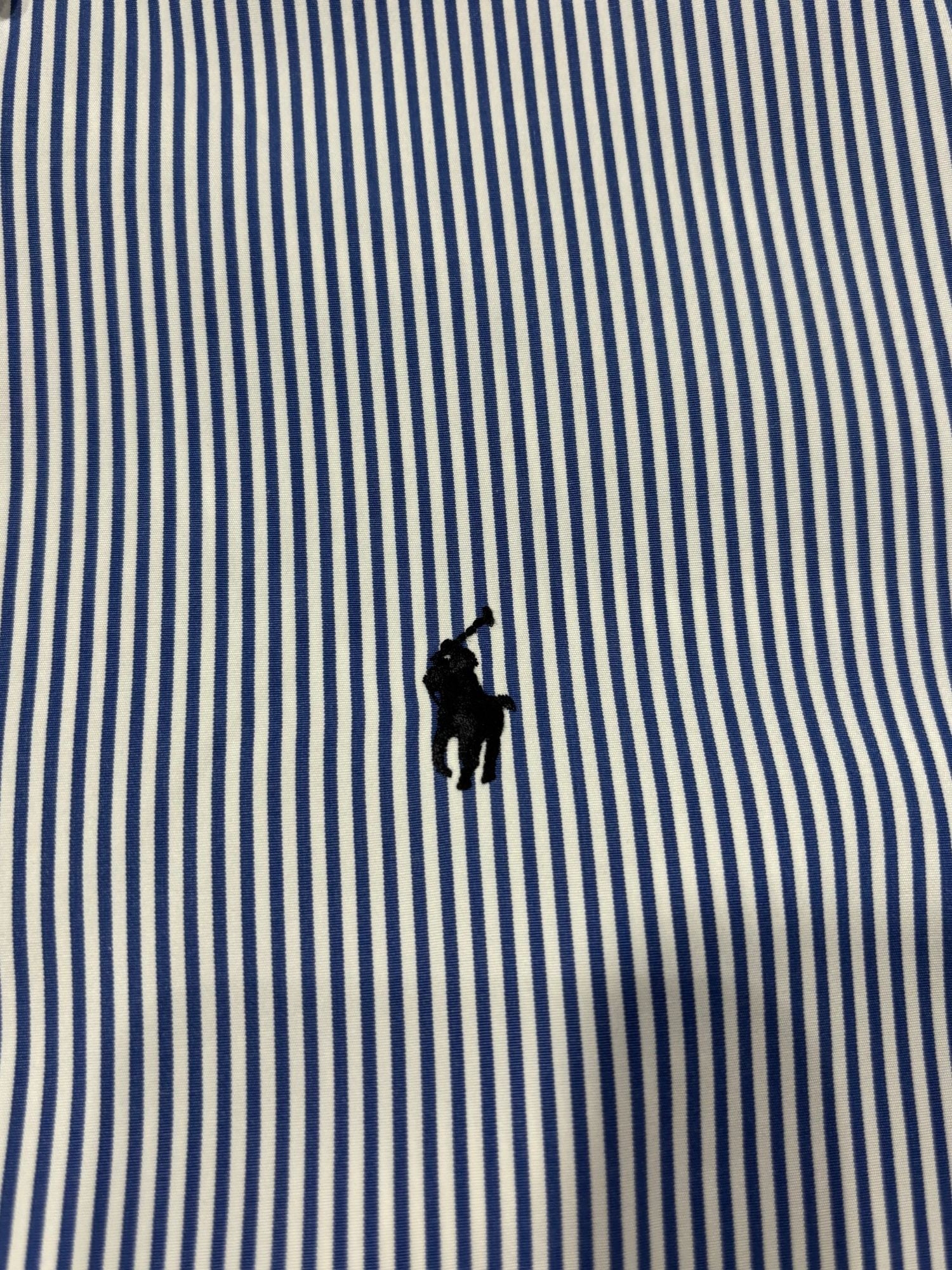 Chemise Ralph Lauren à rayures bleue (L)