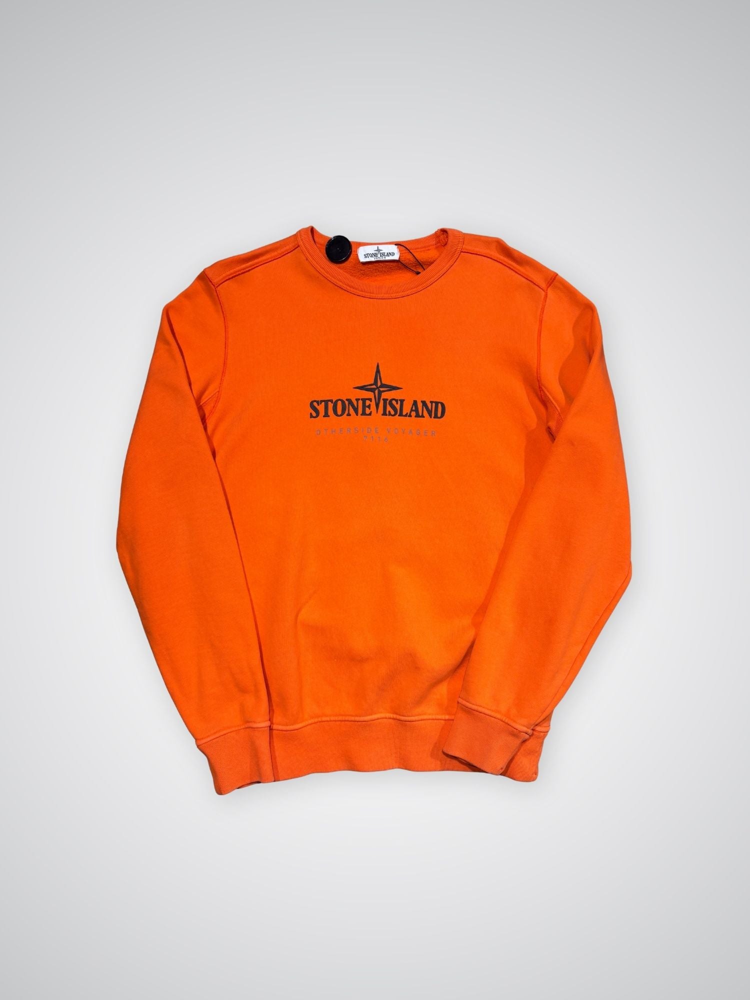Sweat orange Stone Island (14 ans - S)