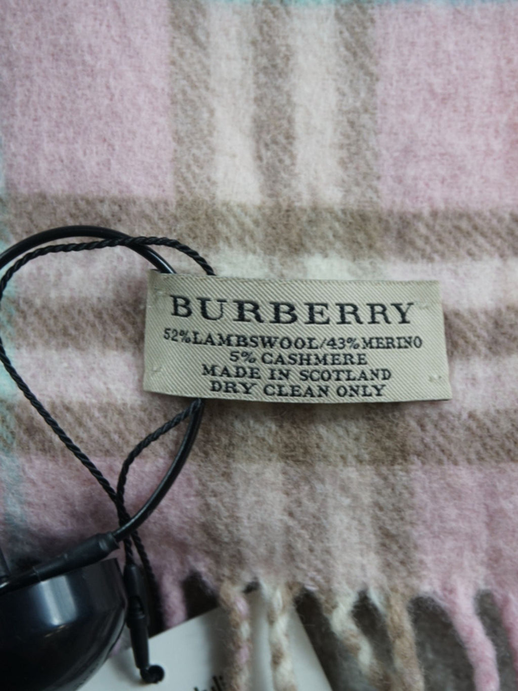 Écharpe Burberry rose motif Check