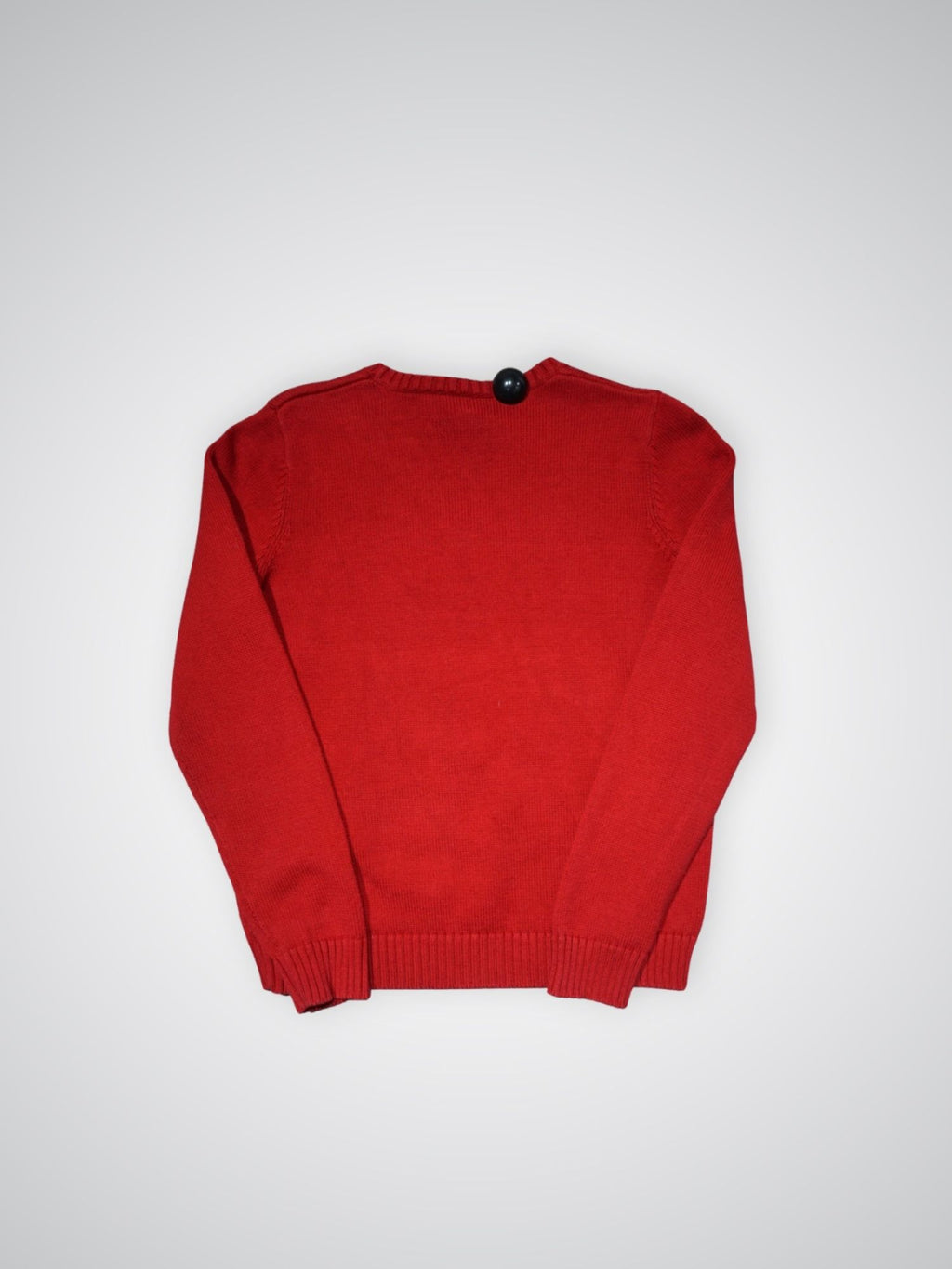 Pull en maille rouge Ralph Lauren (S femme)