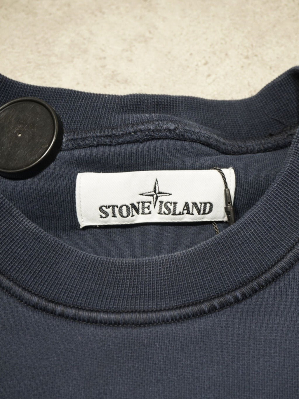 Sweat bleu marine Stone Island (S)