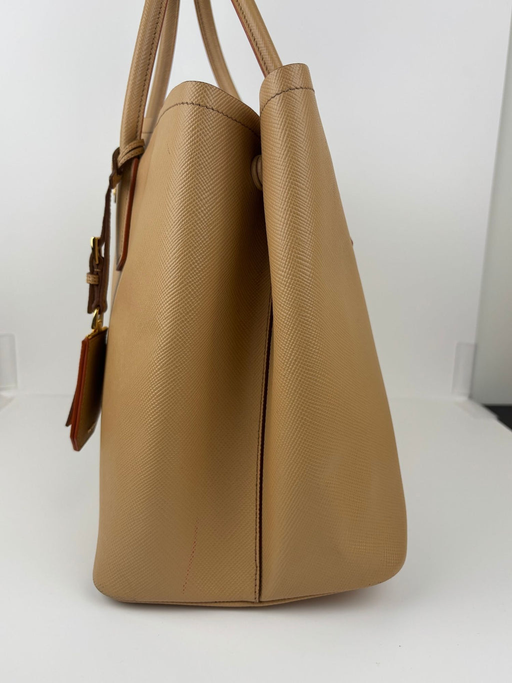 Sac Double Cabas Prada cuir Saffiano