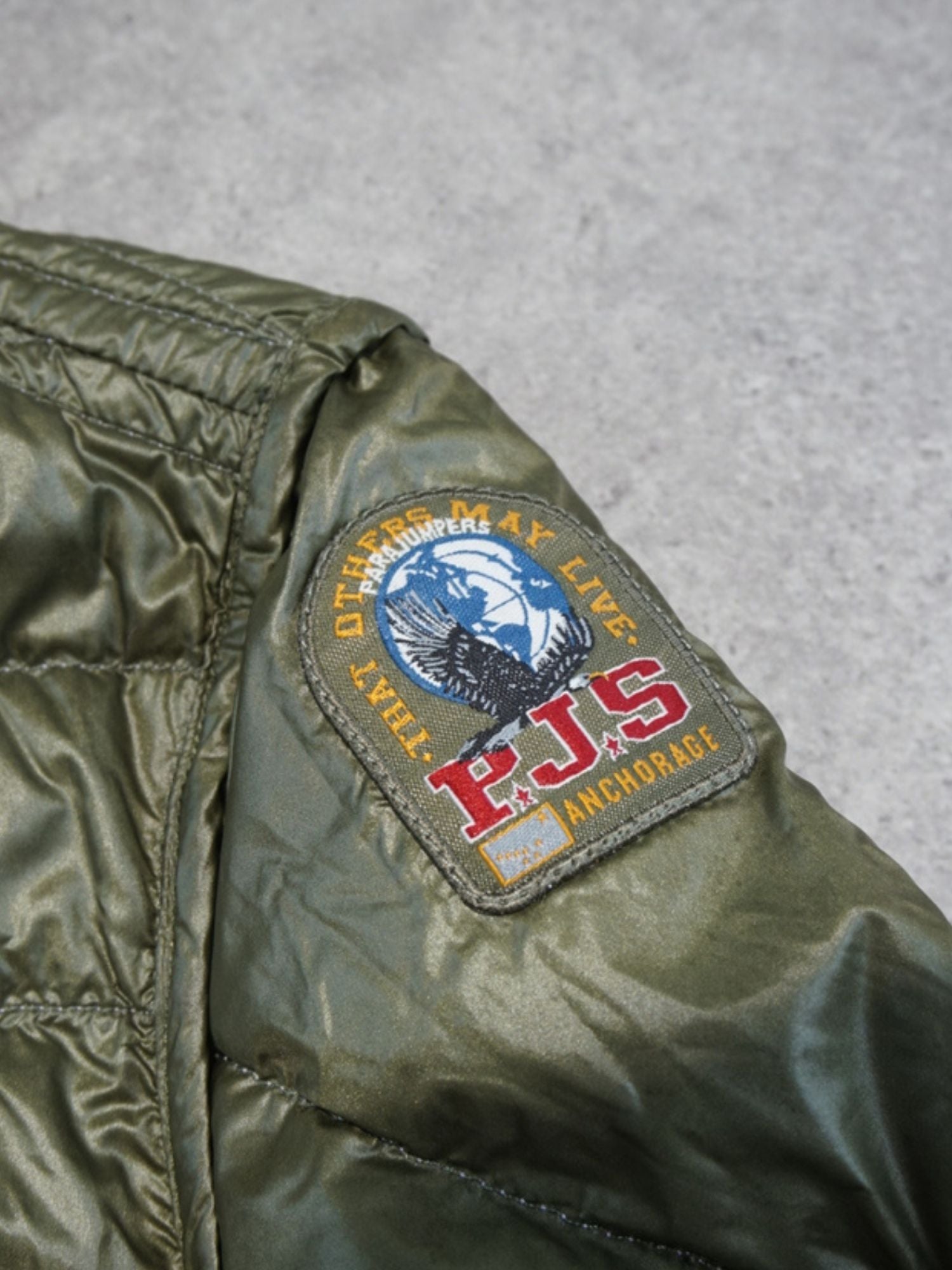 Doudoune réversible PJS verte/rose (M femme)