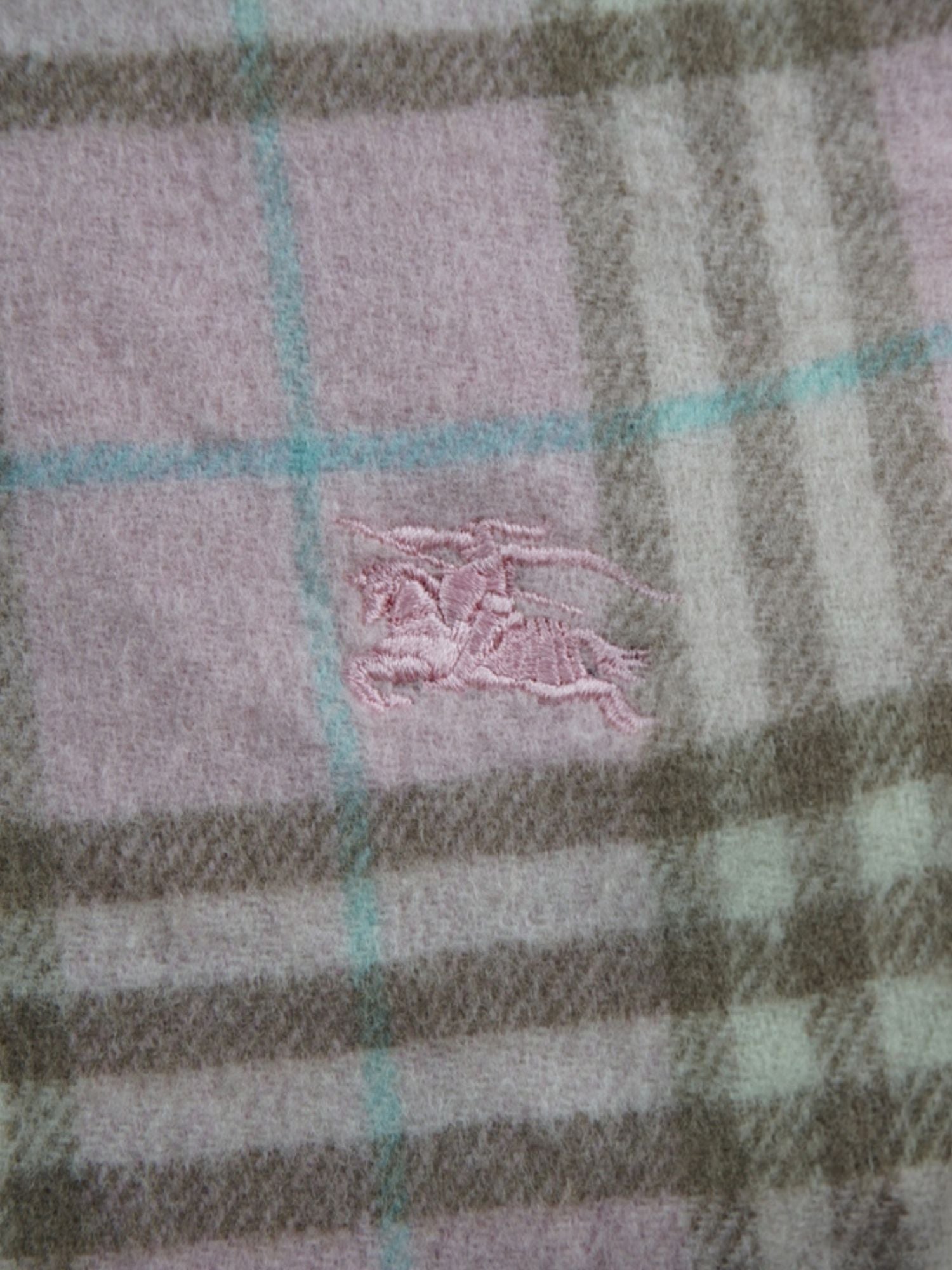 Écharpe Burberry rose motif Check