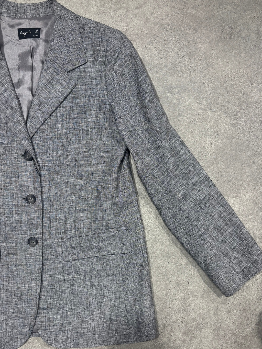 Blazer gris chiné Agnès B. (S femme)