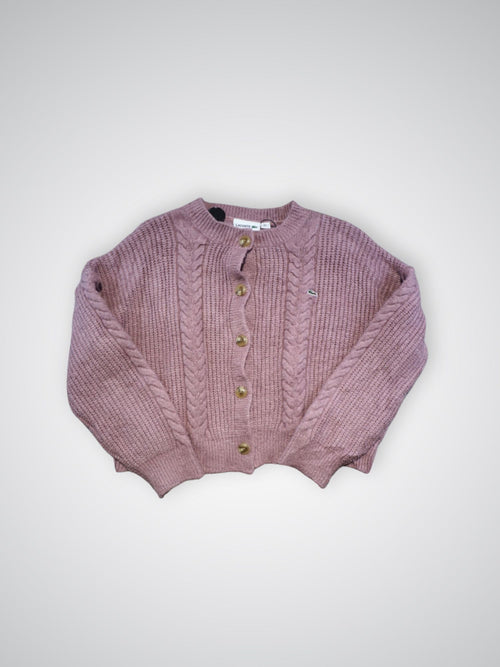 Cardigan rose Lacoste (M femme)