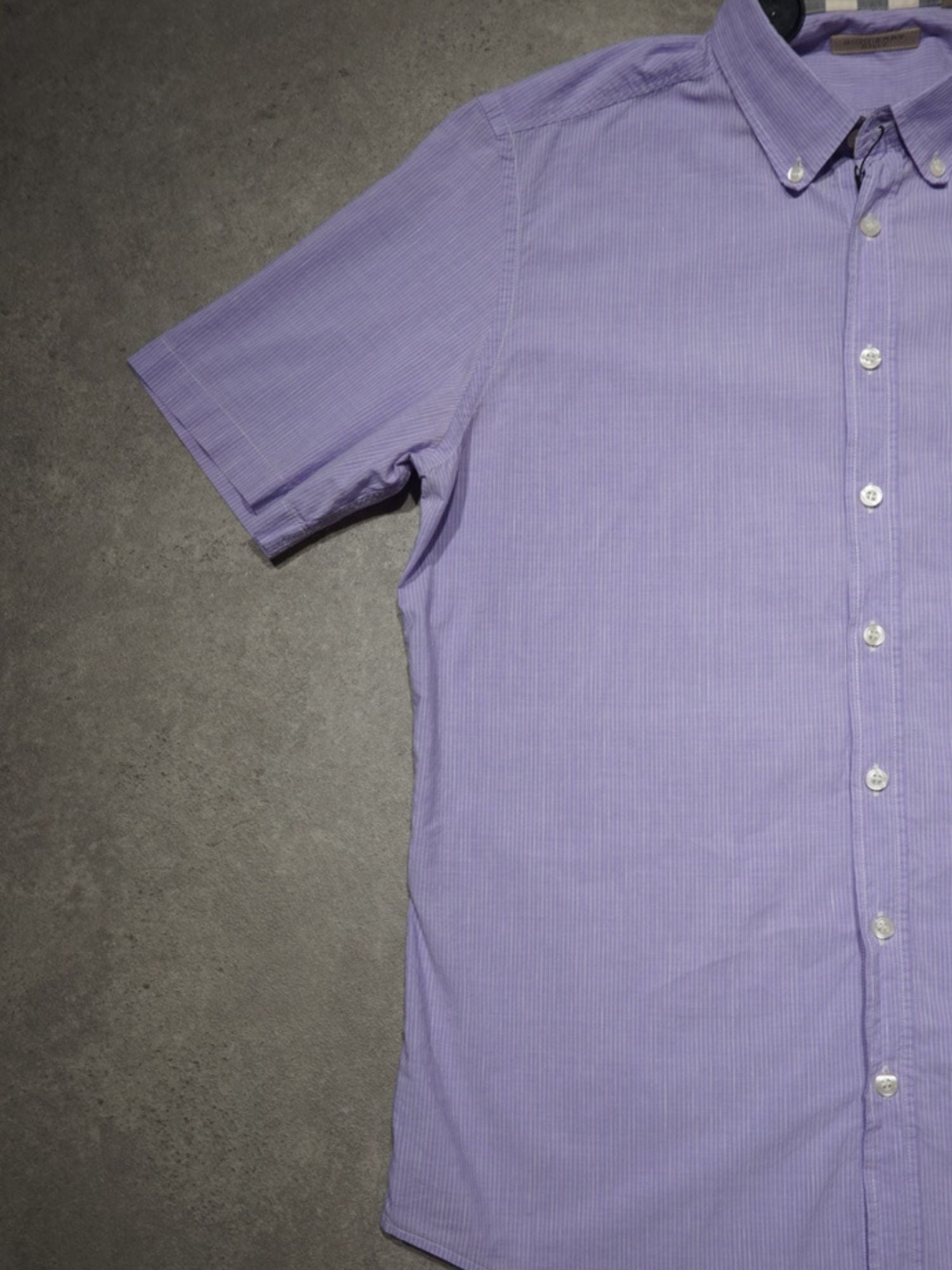 Chemise à manches courtes lilac Burberry (L)