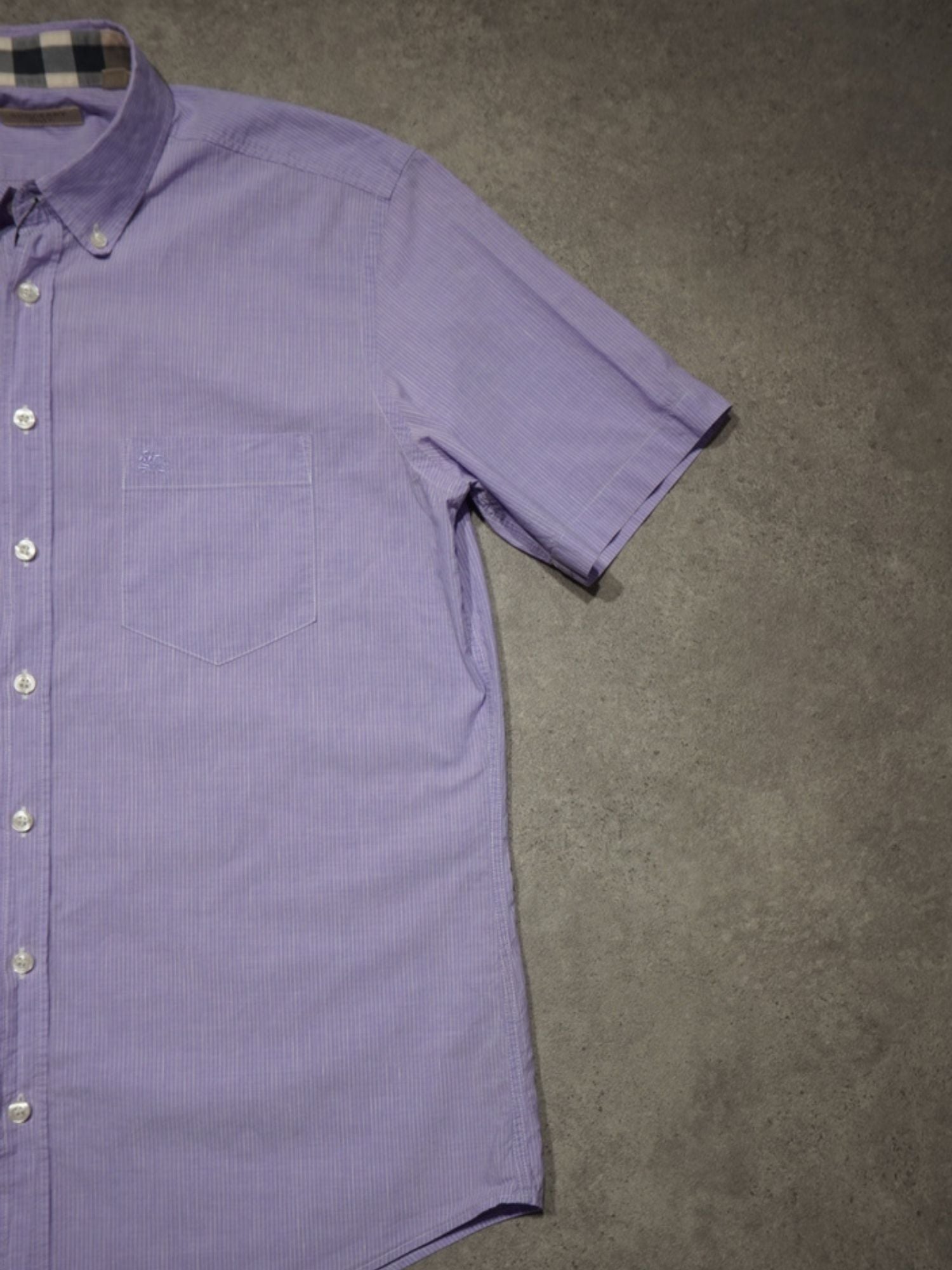 Chemise à manches courtes lilac Burberry (L)