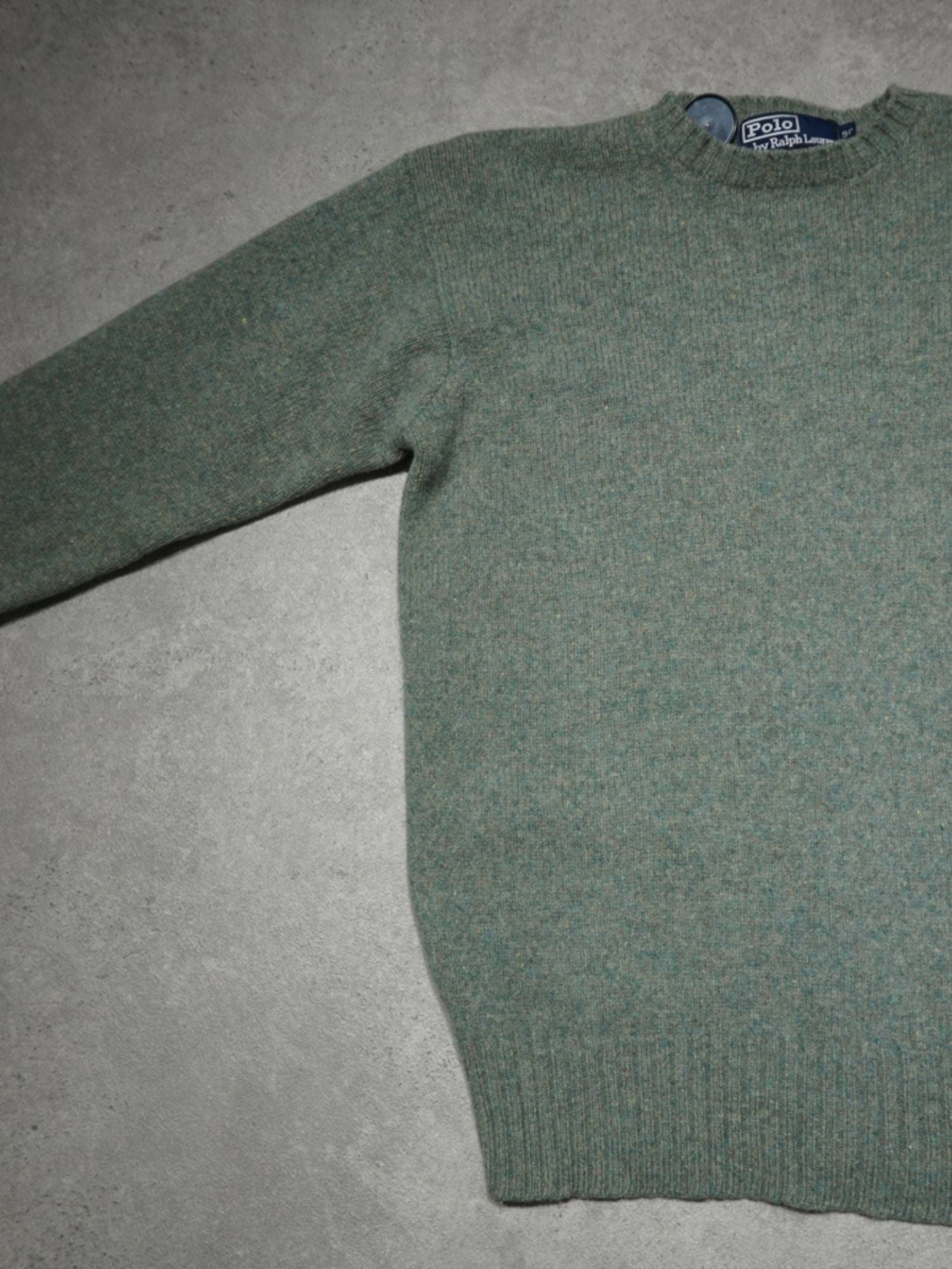 Pull en laine vert Ralph Lauren (S)