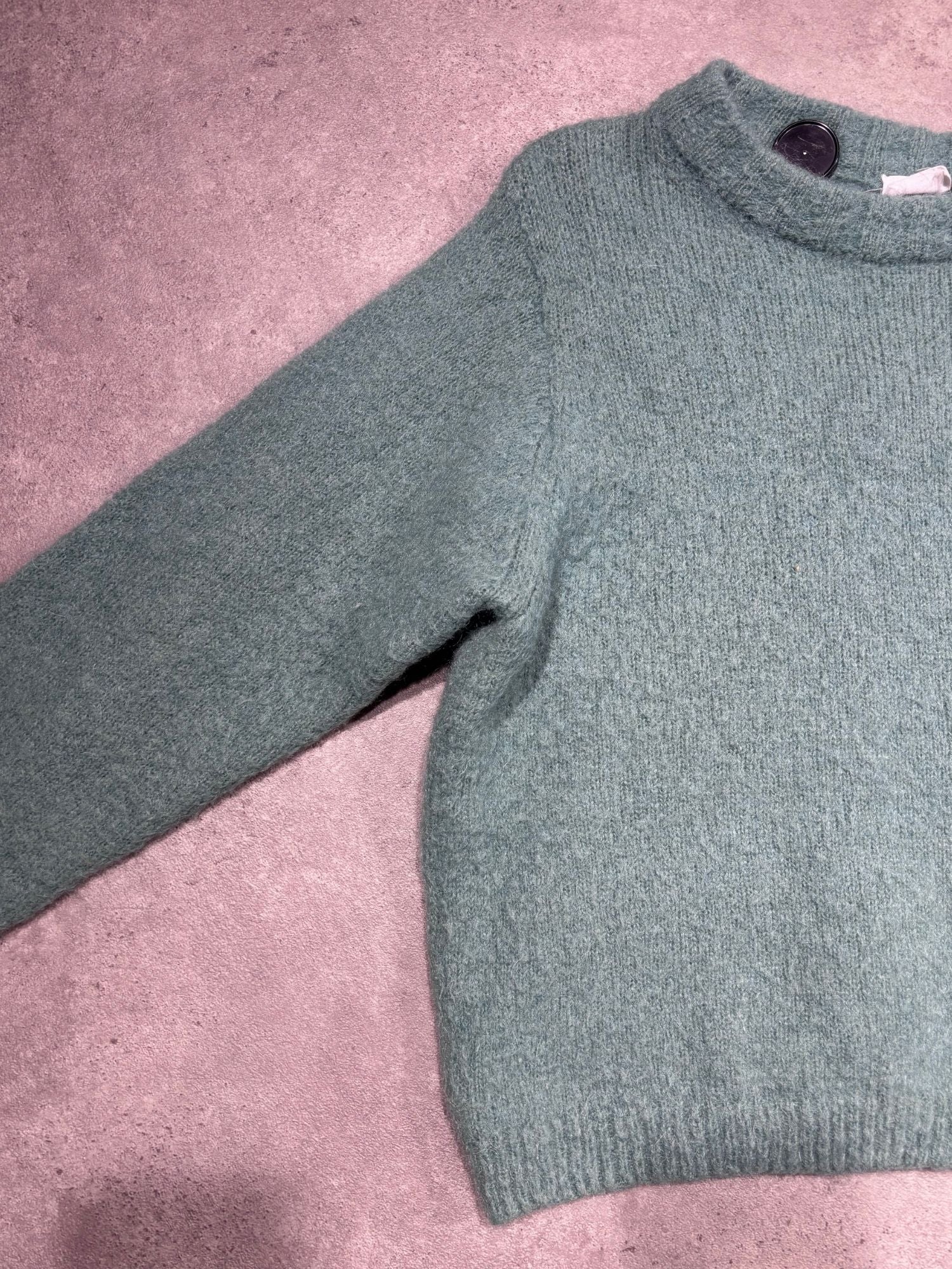 Pull vert en mohair American Vintage (M femme)