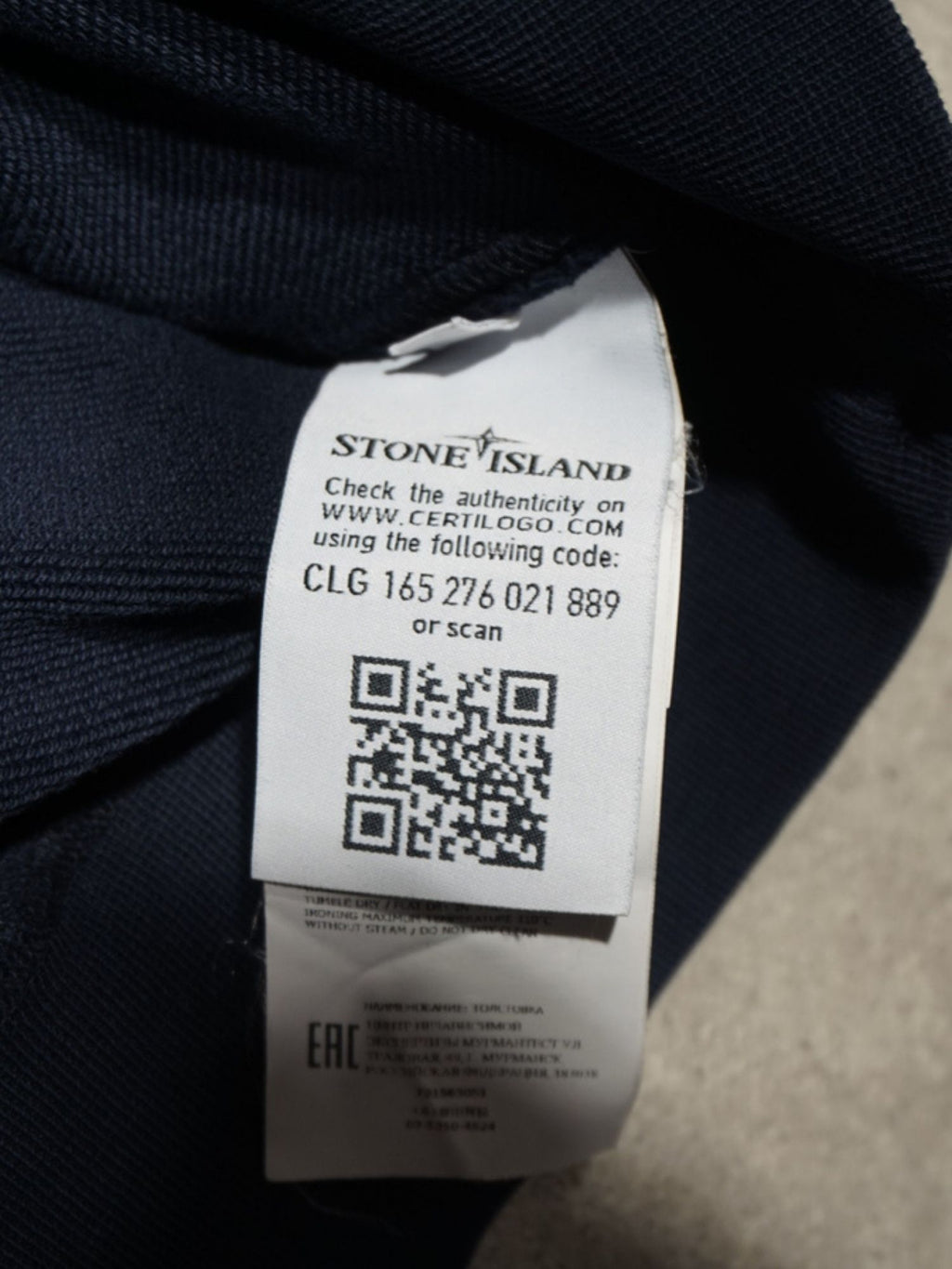 Sweat bleu marine Stone Island (S)