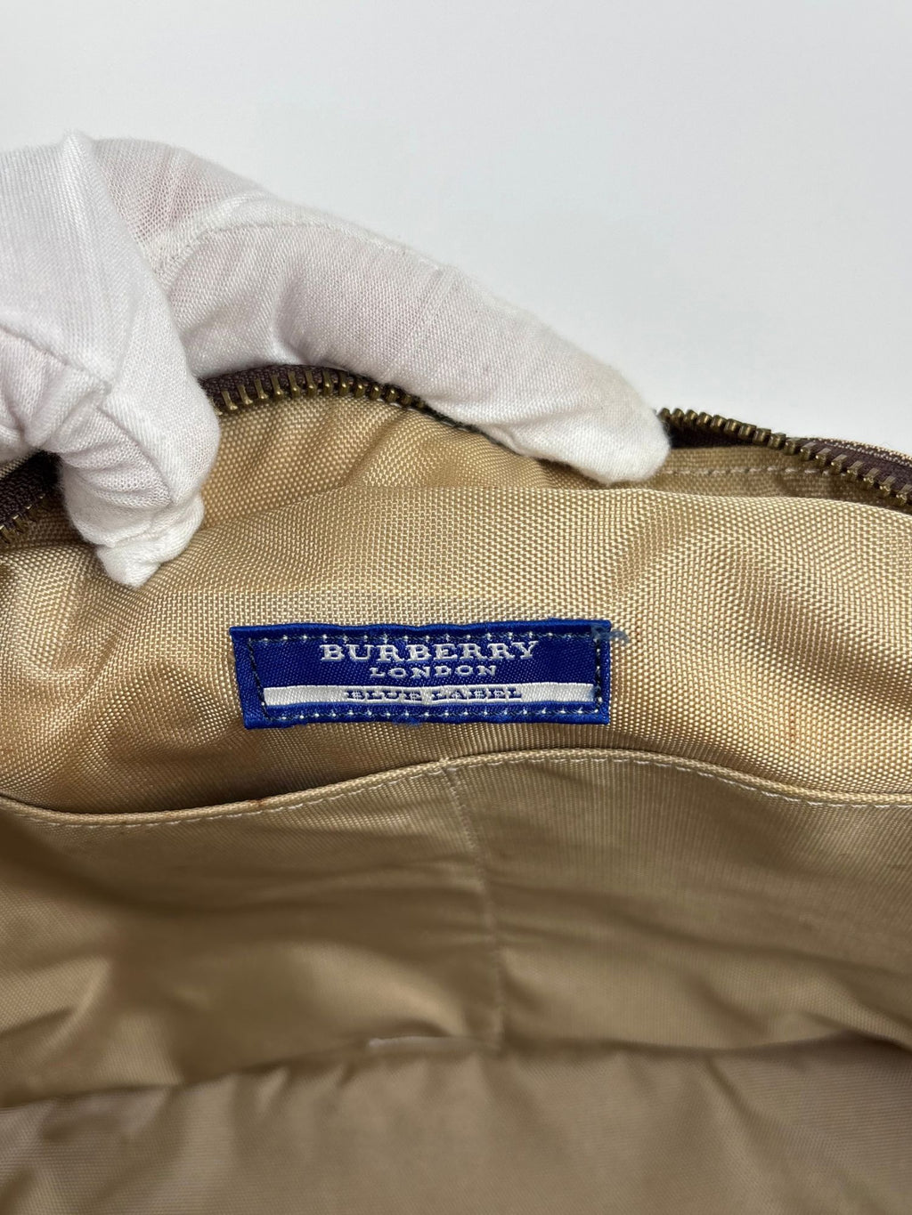 Sac Boston Burberry blue label