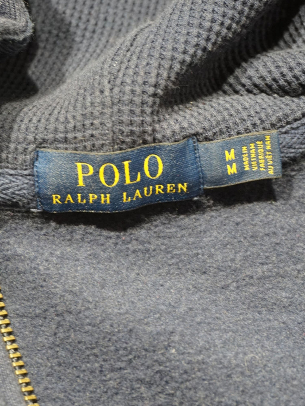 Sweat zippé bleu marine Ralph Lauren (M)