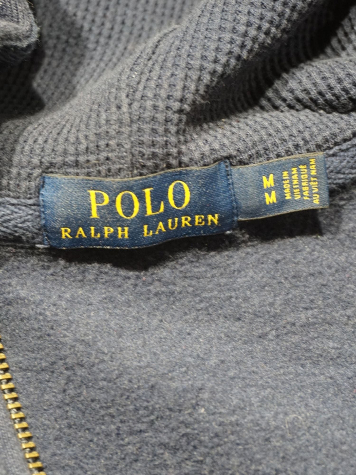 Sweat zippé bleu marine Ralph Lauren (M)