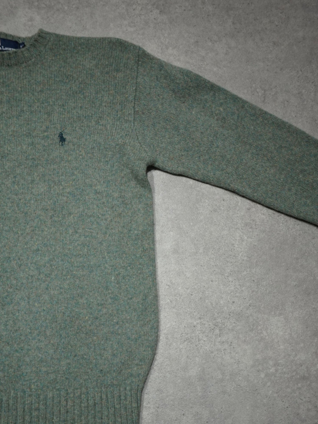 Pull en laine vert Ralph Lauren (S)