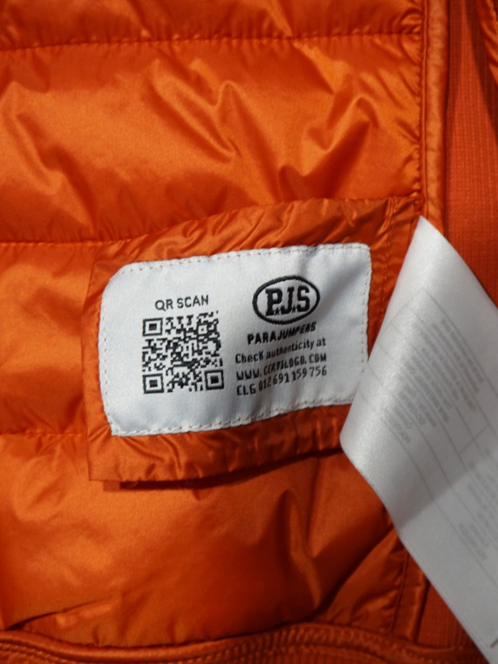 Veste bi-matières PJS orange (S femme)