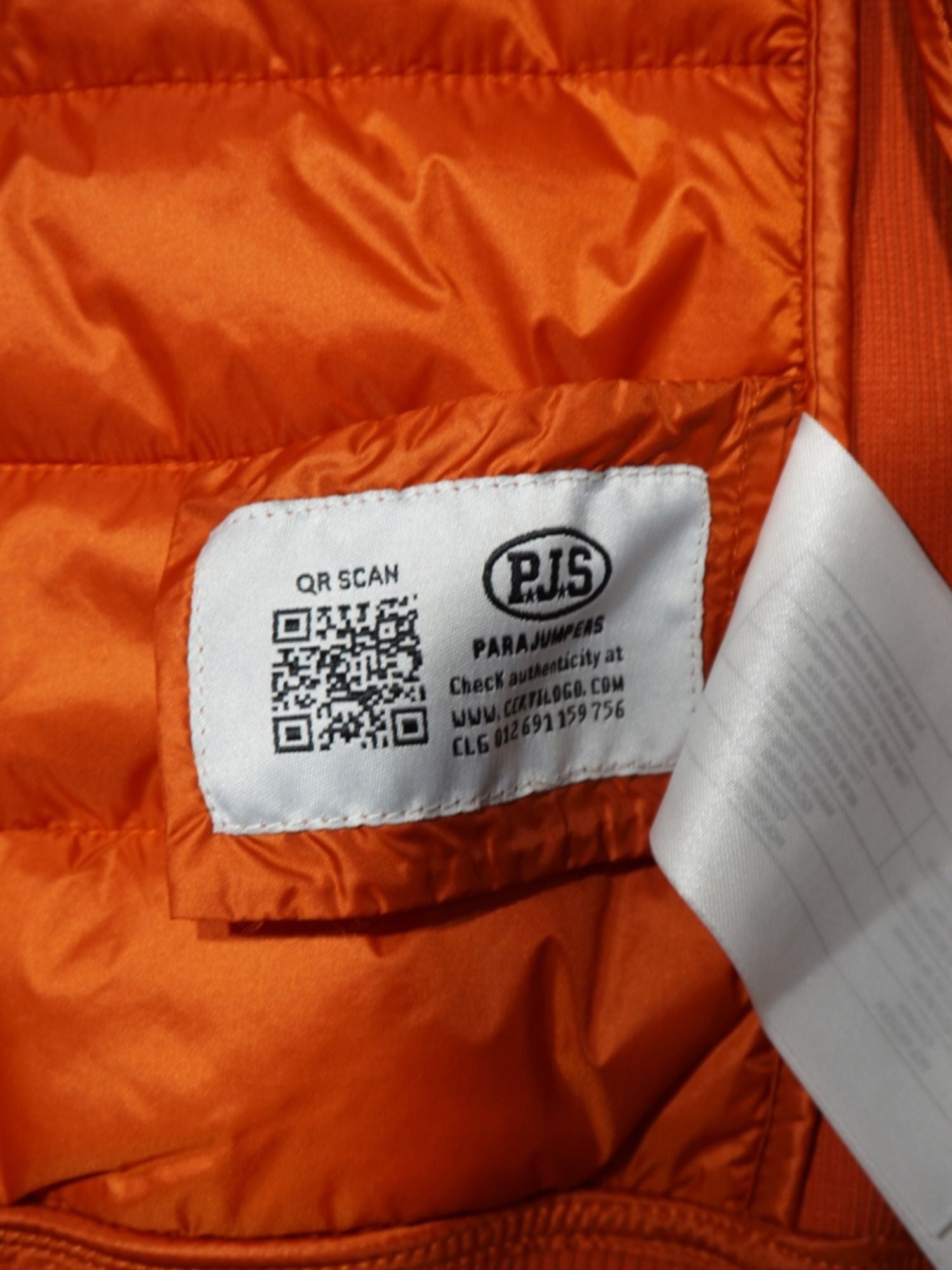 Veste bi-matières PJS orange (S femme)