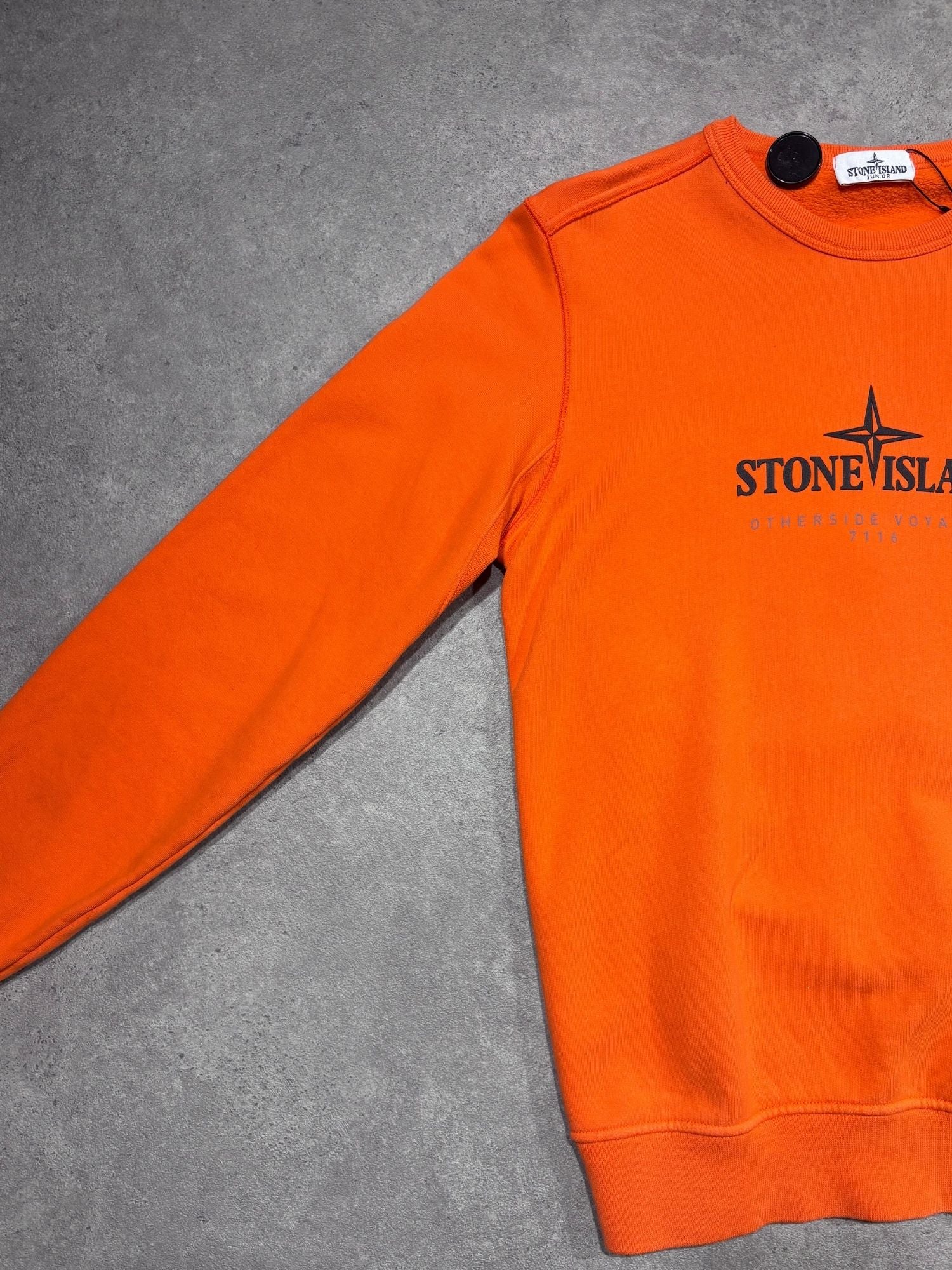 Sweat orange Stone Island (14 ans - S)