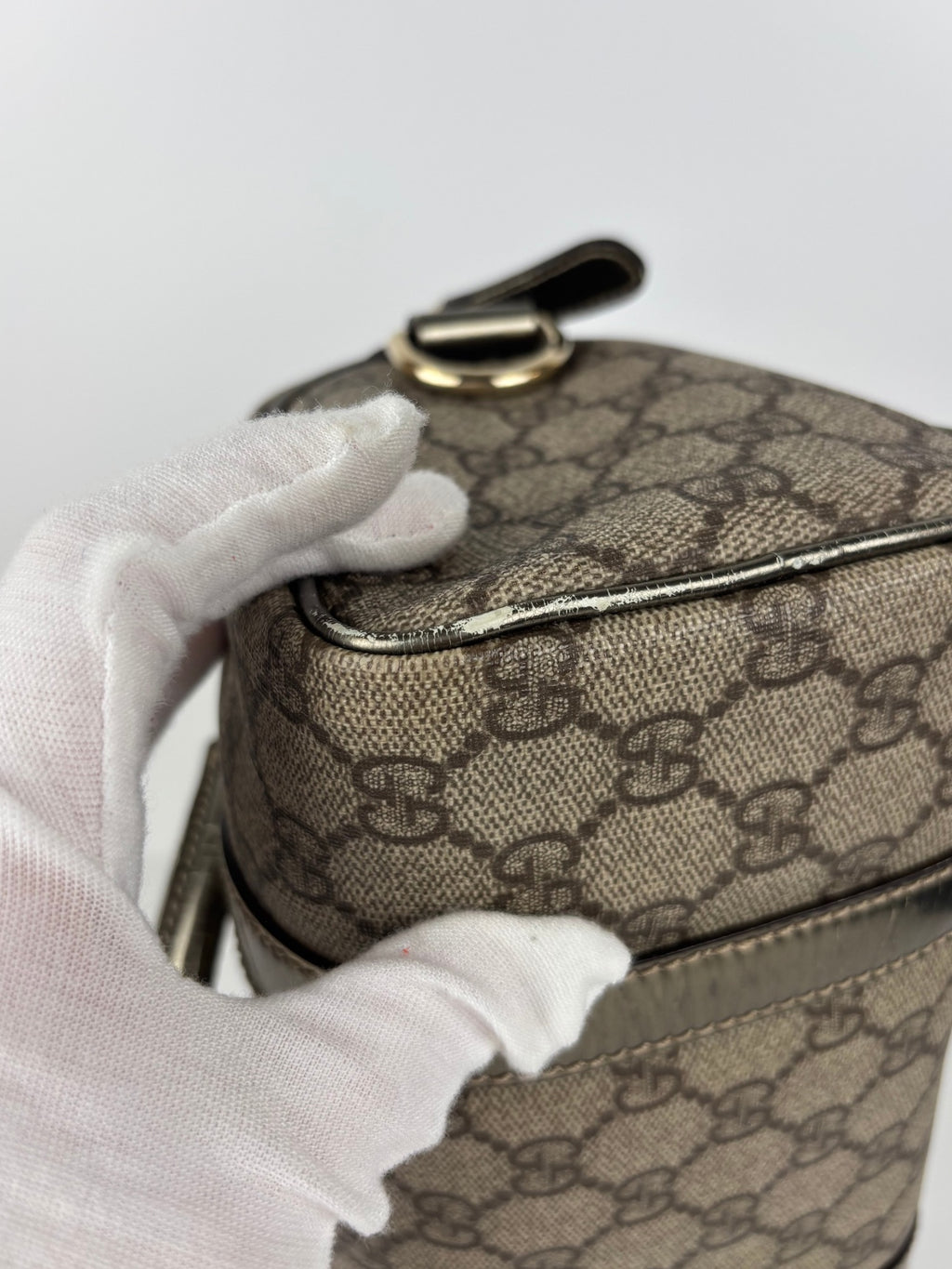 Sac mini Boston Gucci argenté