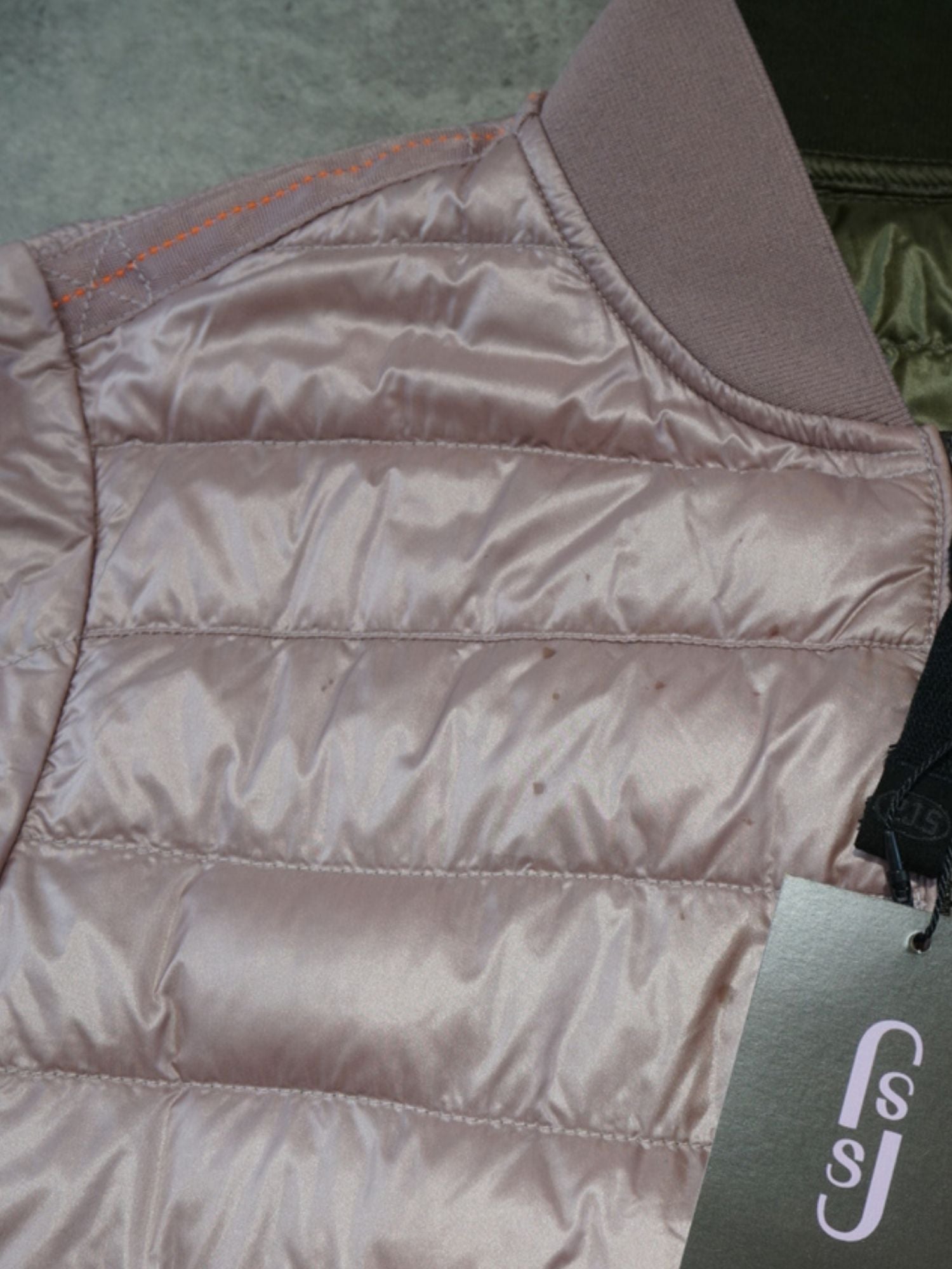 Doudoune réversible PJS verte/rose (M femme)