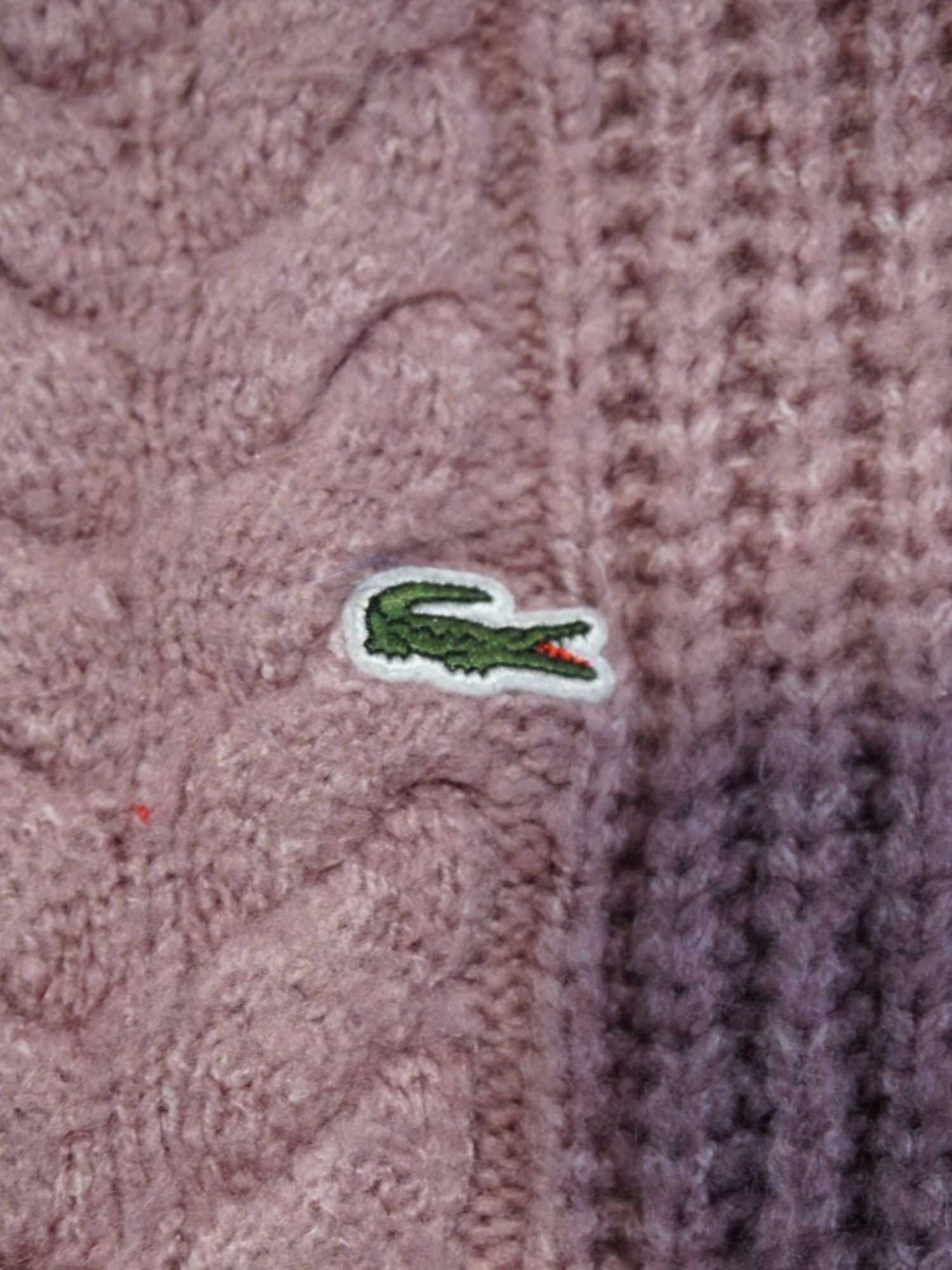 Cardigan rose Lacoste (M femme)