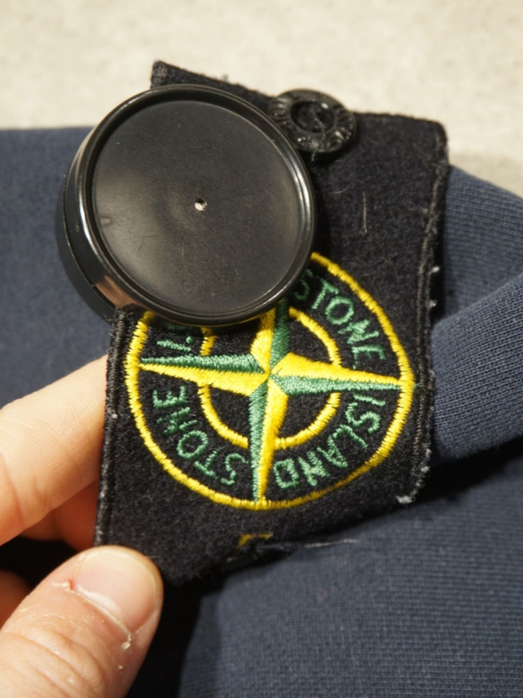 Sweat bleu marine Stone Island (S)