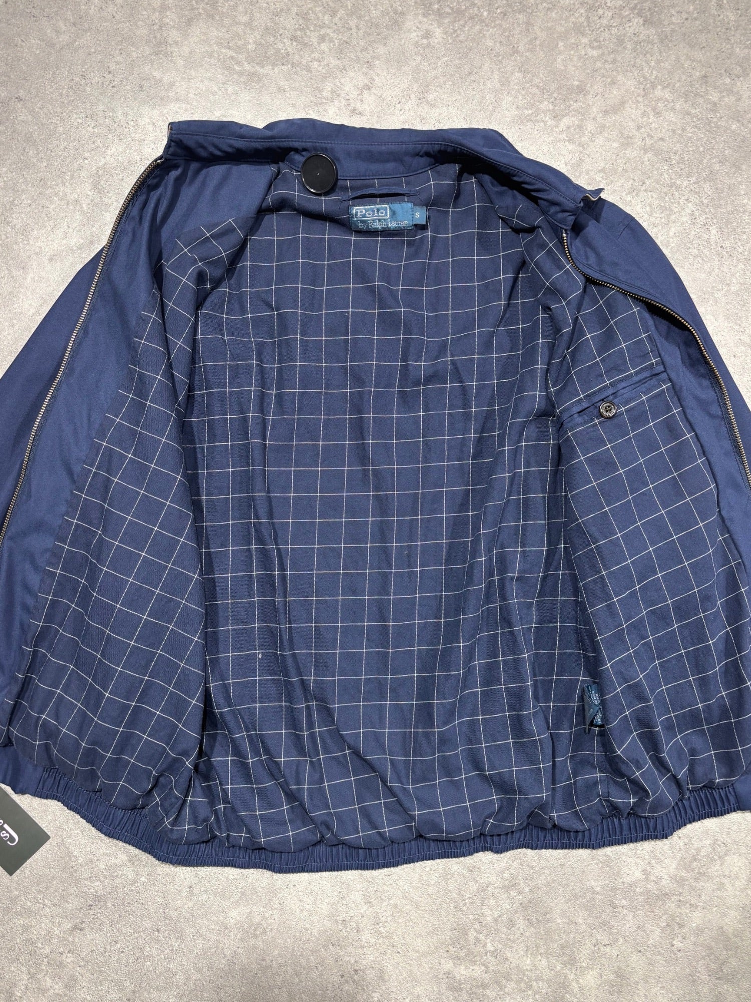 Veste Harrington Ralph Lauren bleue (S)