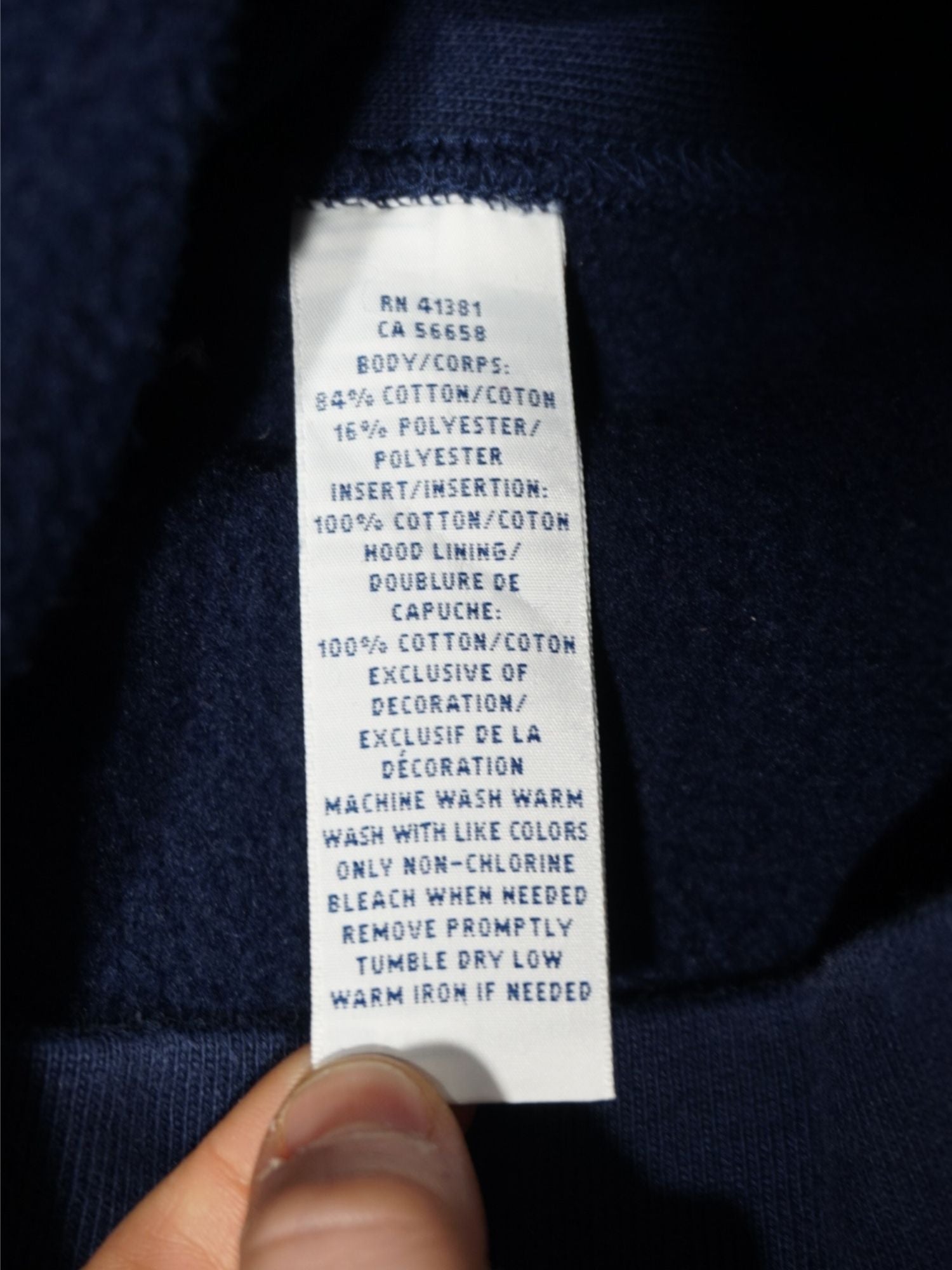 Sweat zippé bleu marine Ralph Lauren (M)