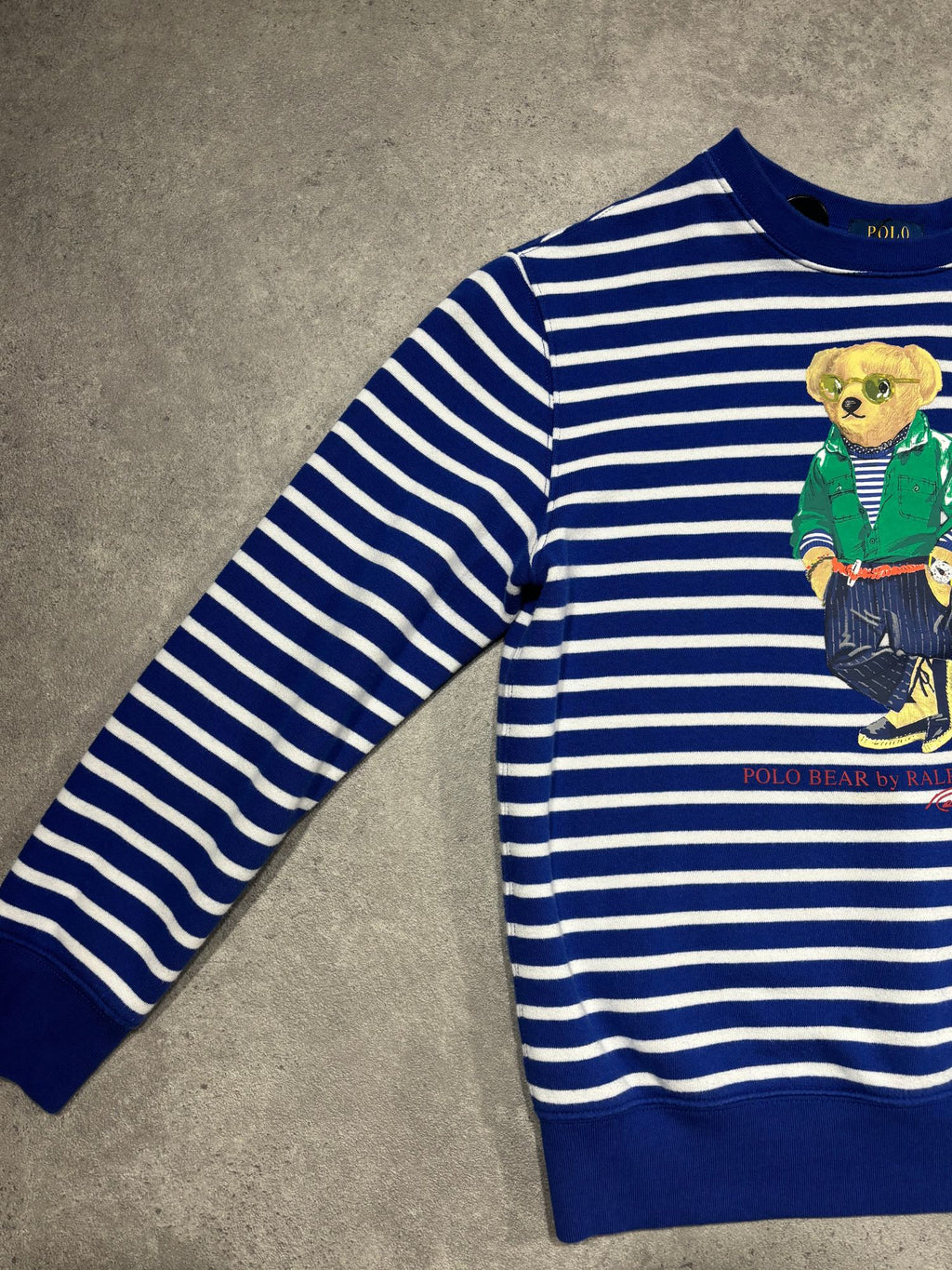 Sweat Bear à rayures Ralph Lauren (S femme)