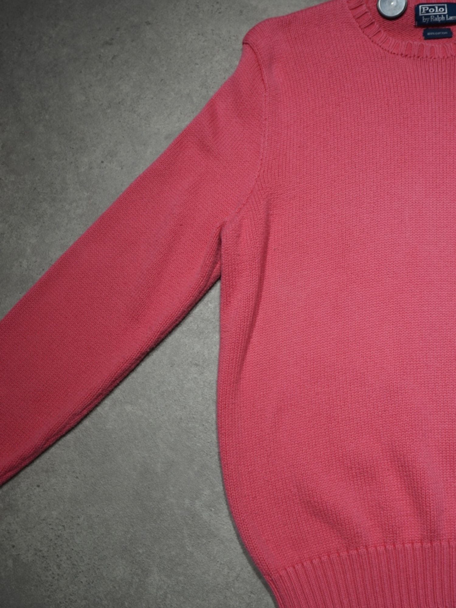 Pull en maille rose Ralph Lauren (L)