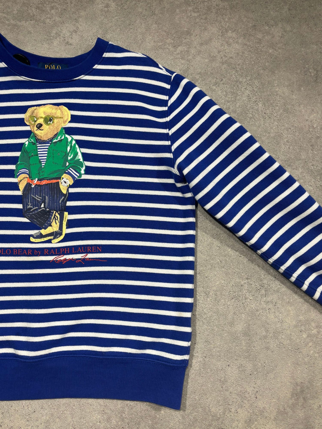 Sweat Bear à rayures Ralph Lauren (S femme)
