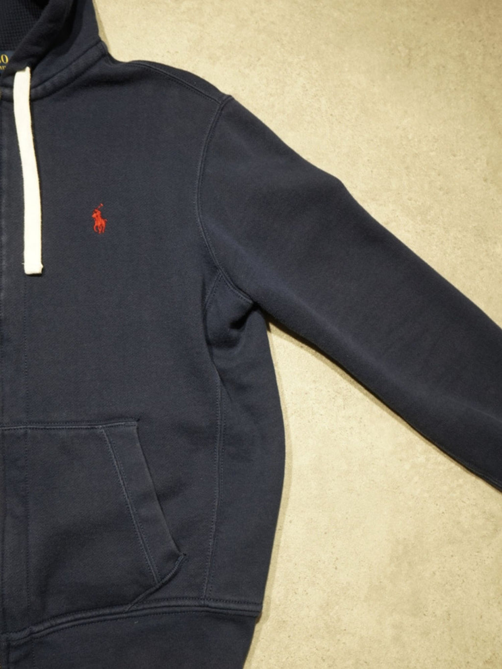 Sweat zippé bleu marine Ralph Lauren (M)