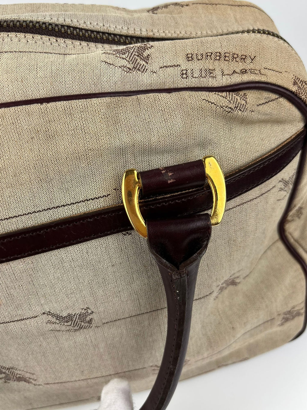 Sac Boston Burberry blue label