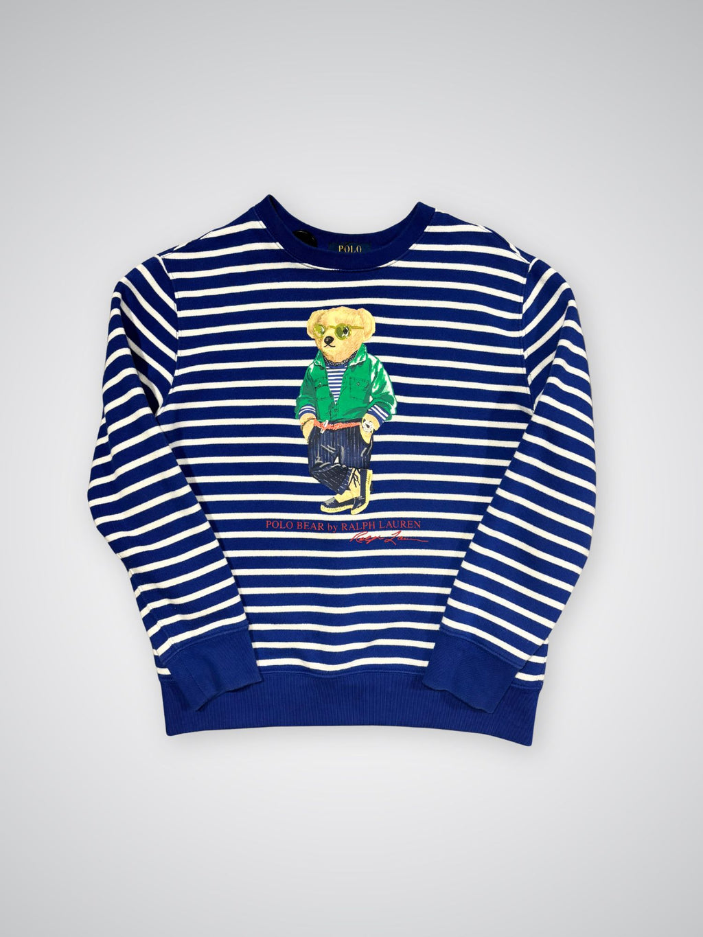 Sweat Bear à rayures Ralph Lauren (S femme)