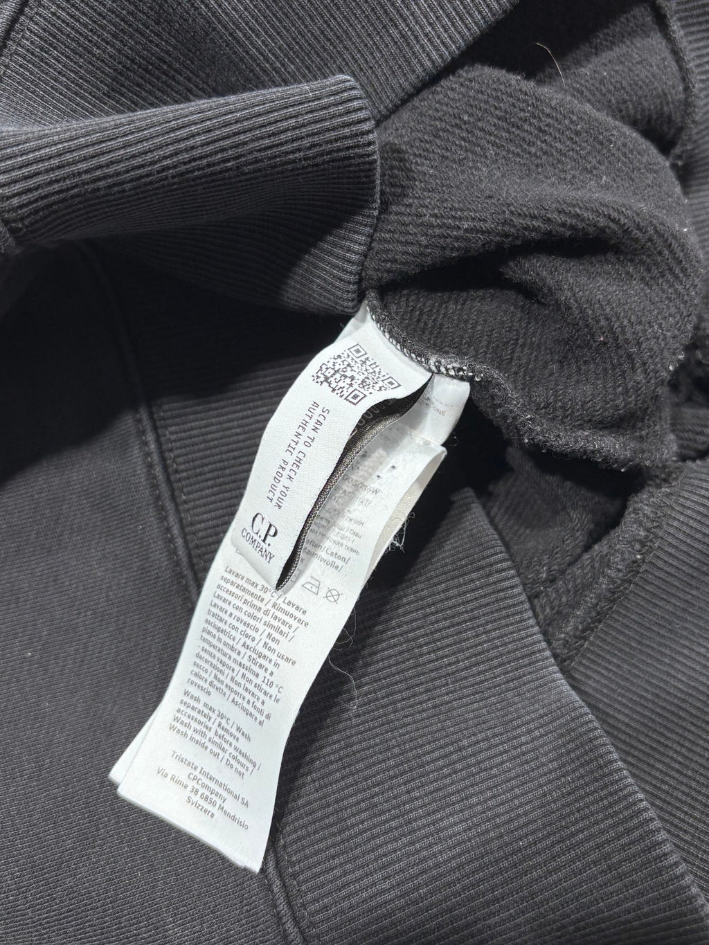 Sweat CP Company noir (S)