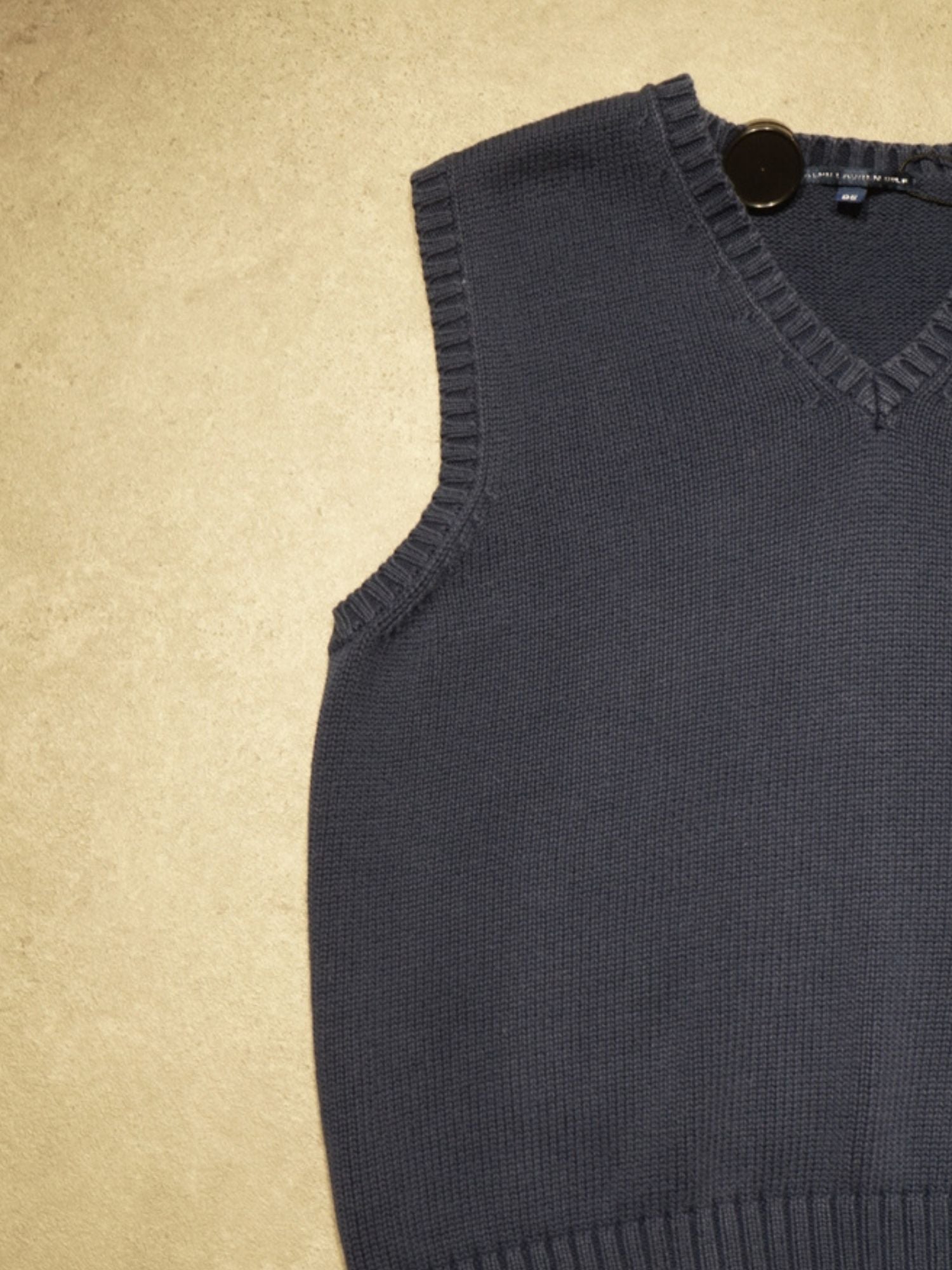 Pull sans manche Ralph Lauren bleu marine (M femme)