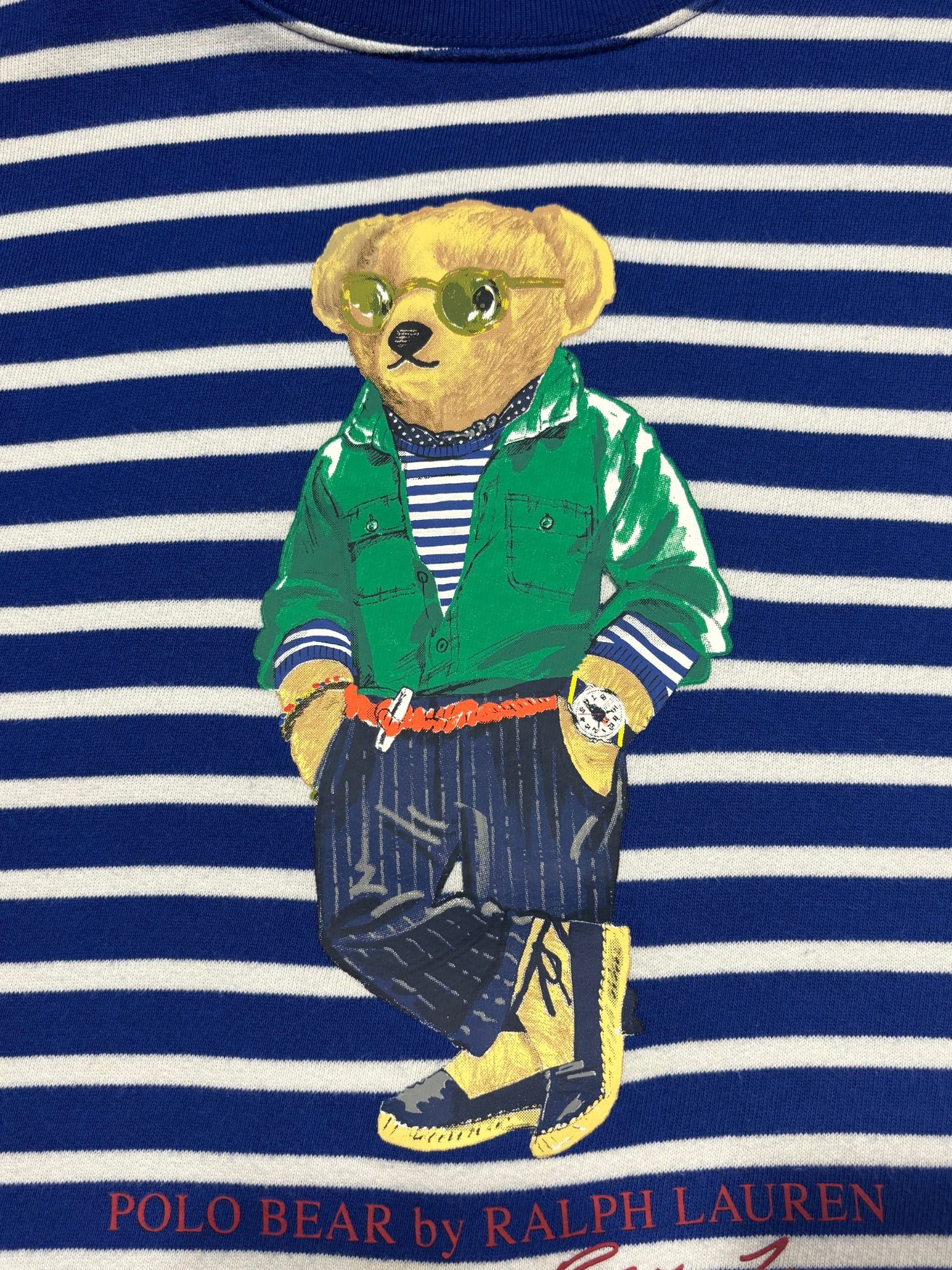 Sweat Bear à rayures Ralph Lauren (S femme)