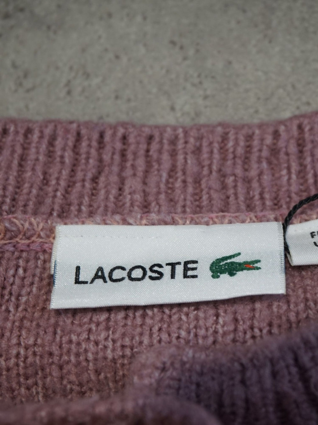 Cardigan rose Lacoste (M femme)