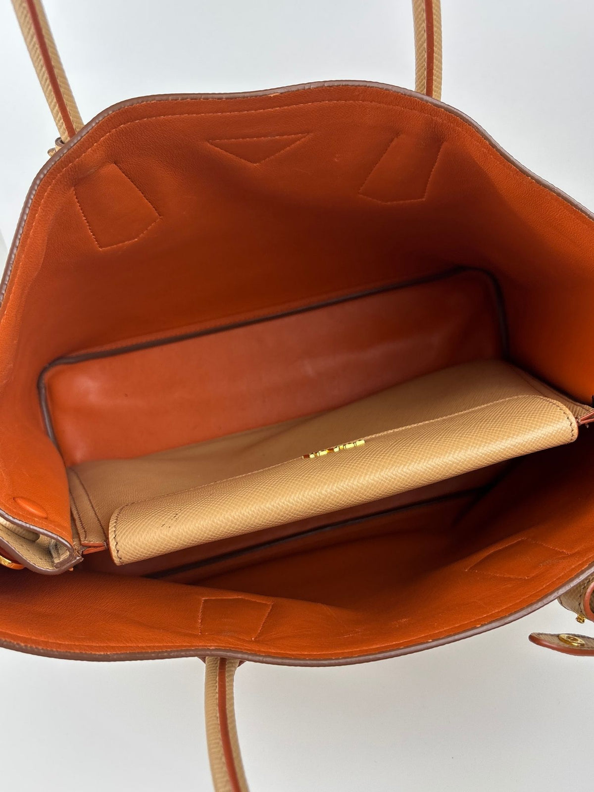Sac Double Cabas Prada cuir Saffiano