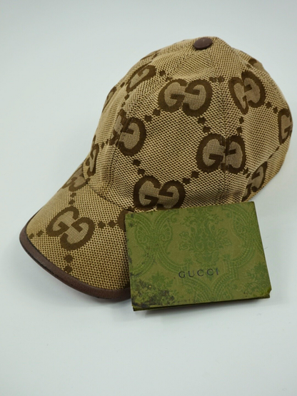 Casquette camel à monogramme - Gucci