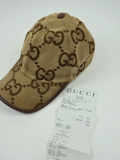 Casquette camel à monogramme - Gucci