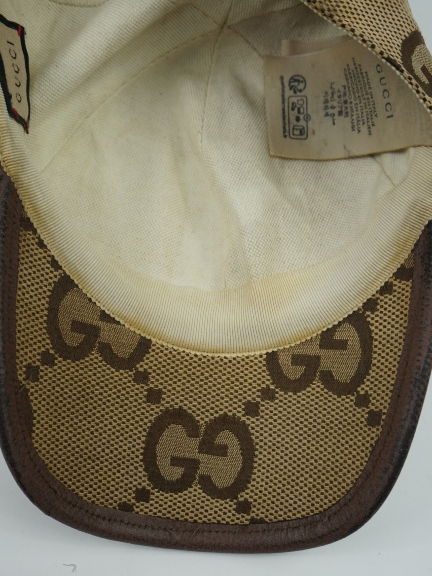 Casquette camel à monogramme - Gucci